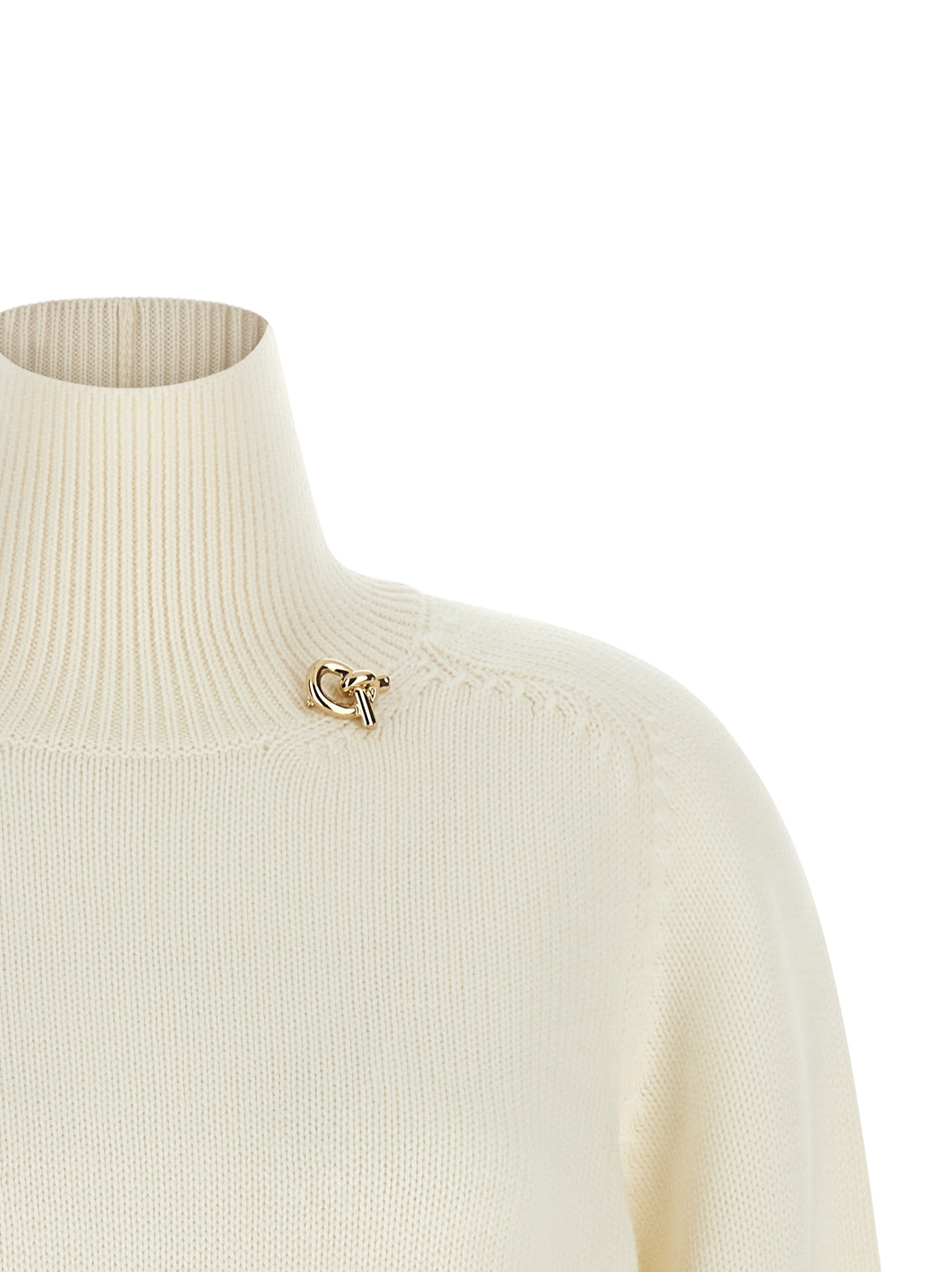 White Virgin Wool Cardigan