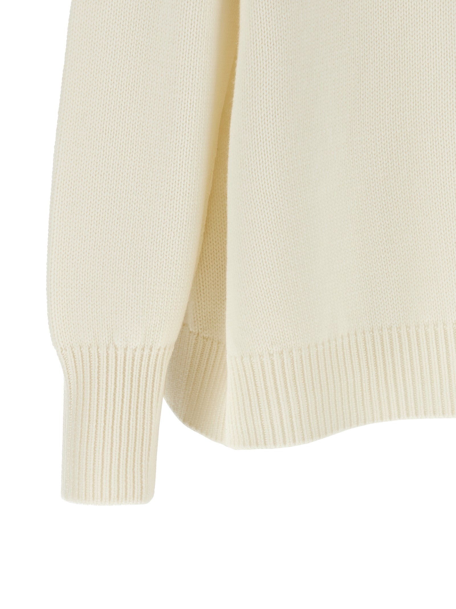 White Virgin Wool Cardigan