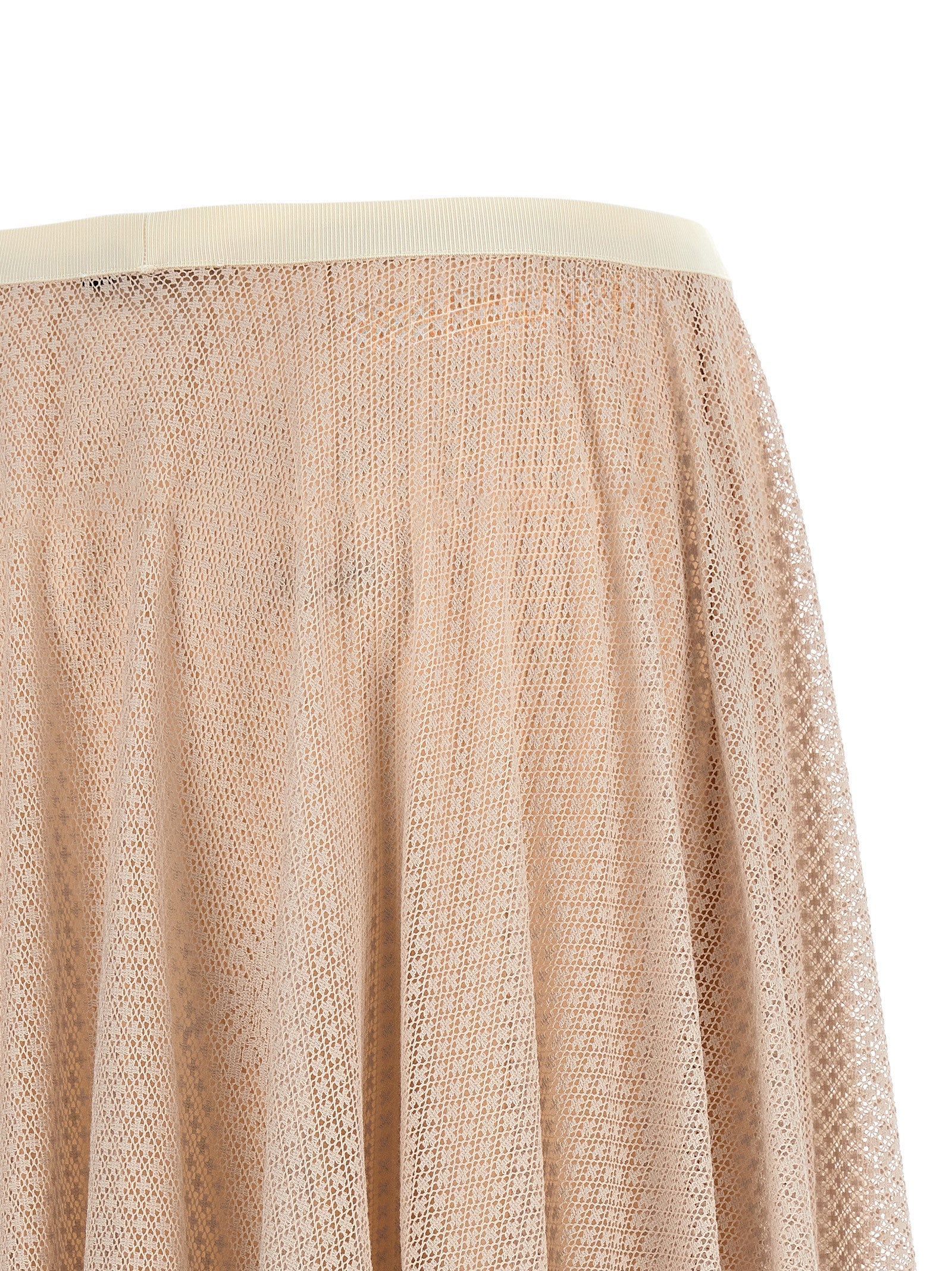 Multicolor Cotton Midi Skirt