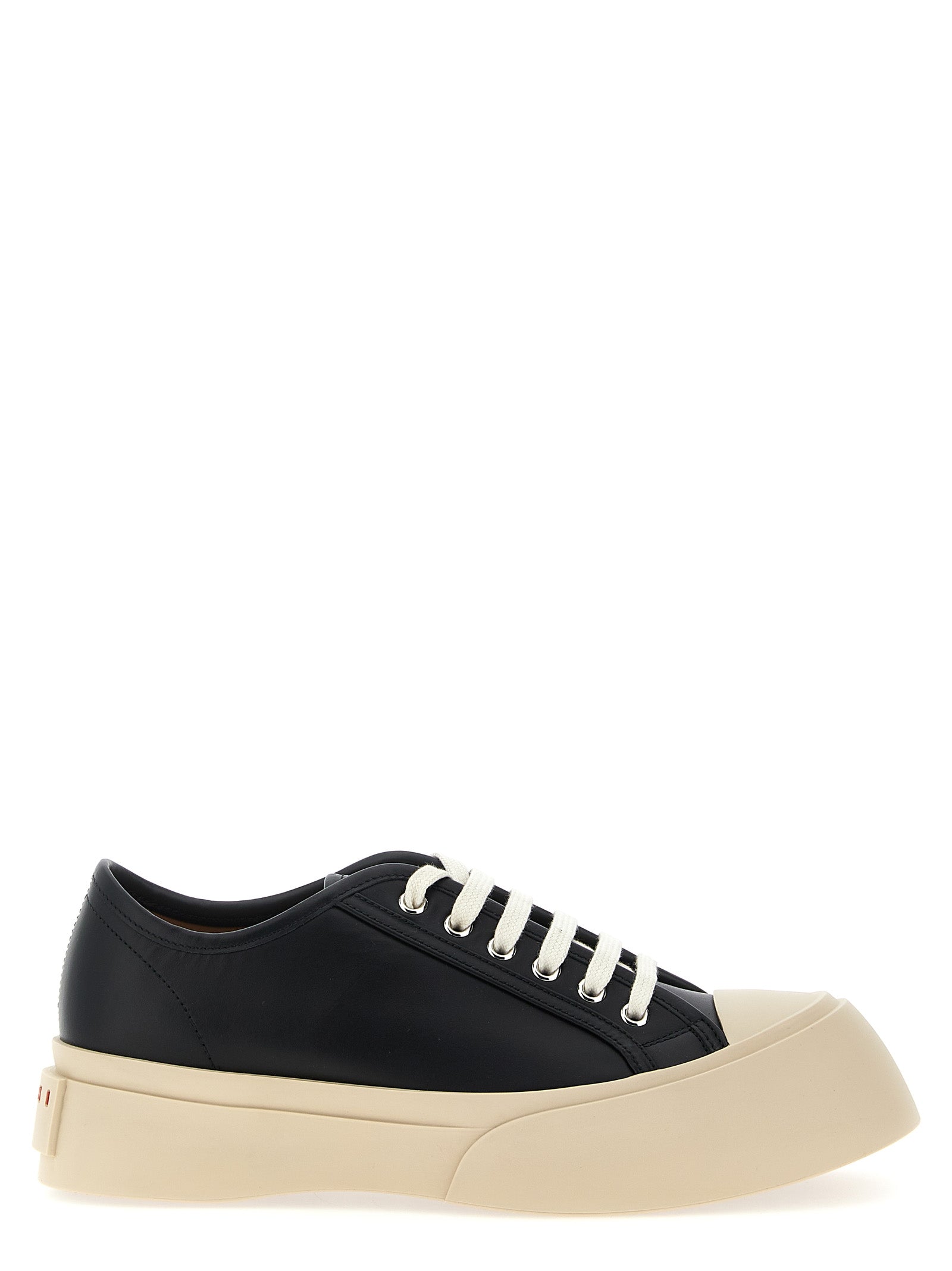 Black Calfskin Low Top Sneakers