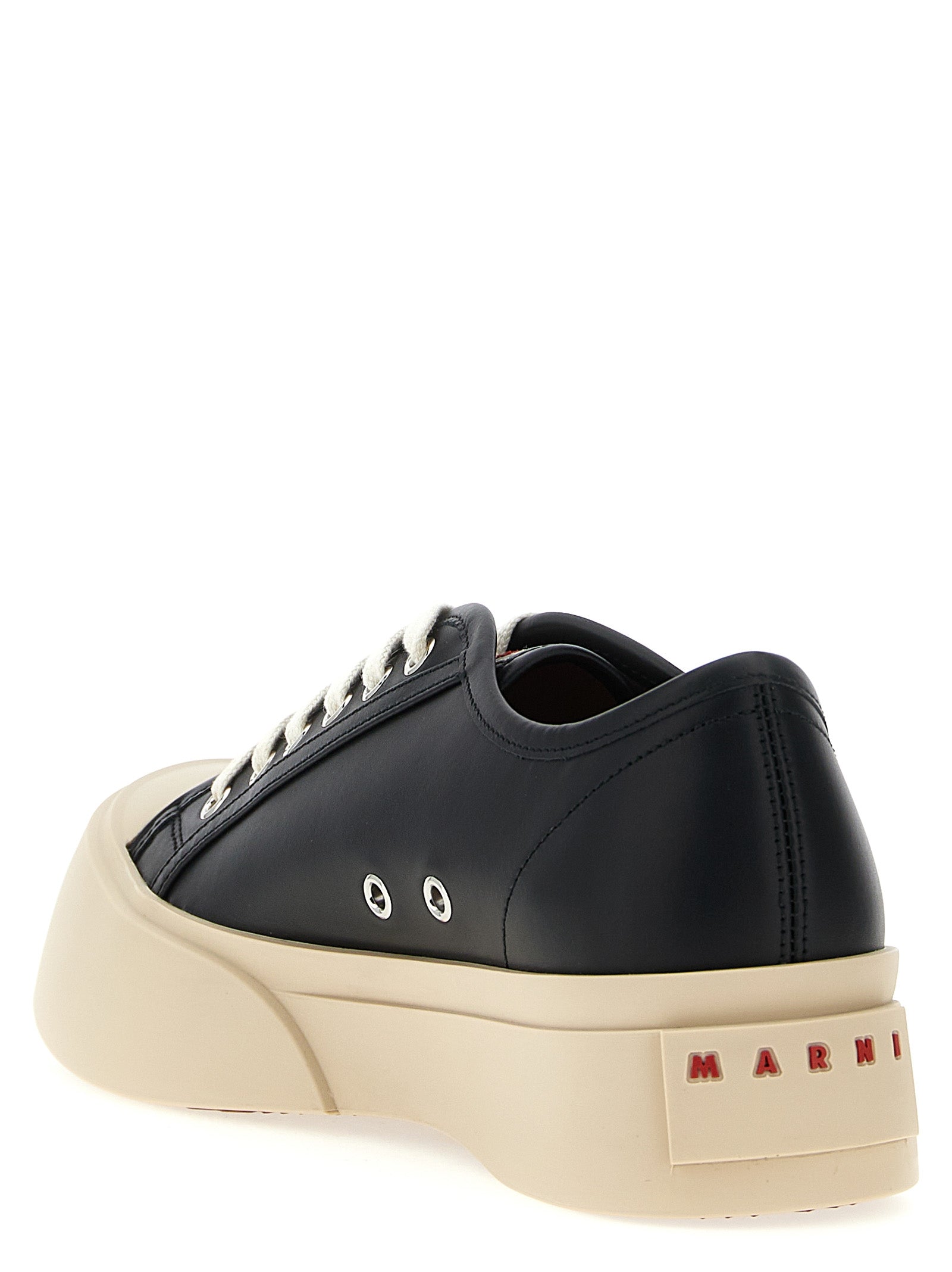 Black Calfskin Low Top Sneakers