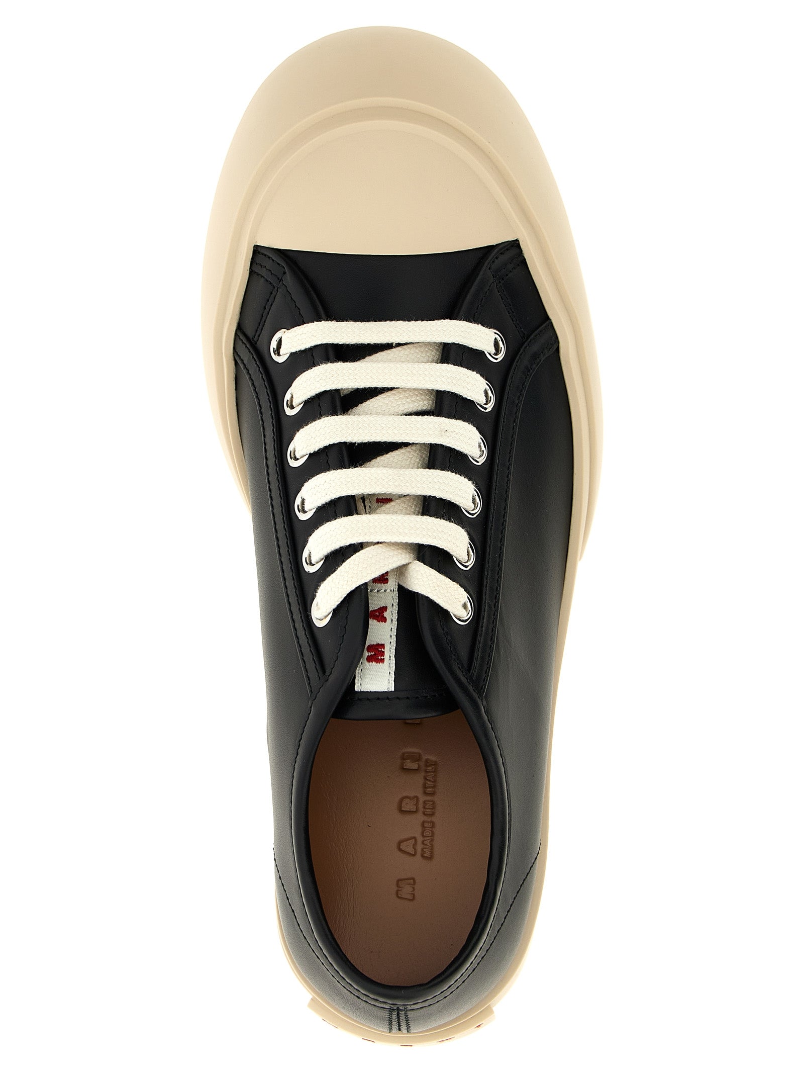 Black Calfskin Low Top Sneakers