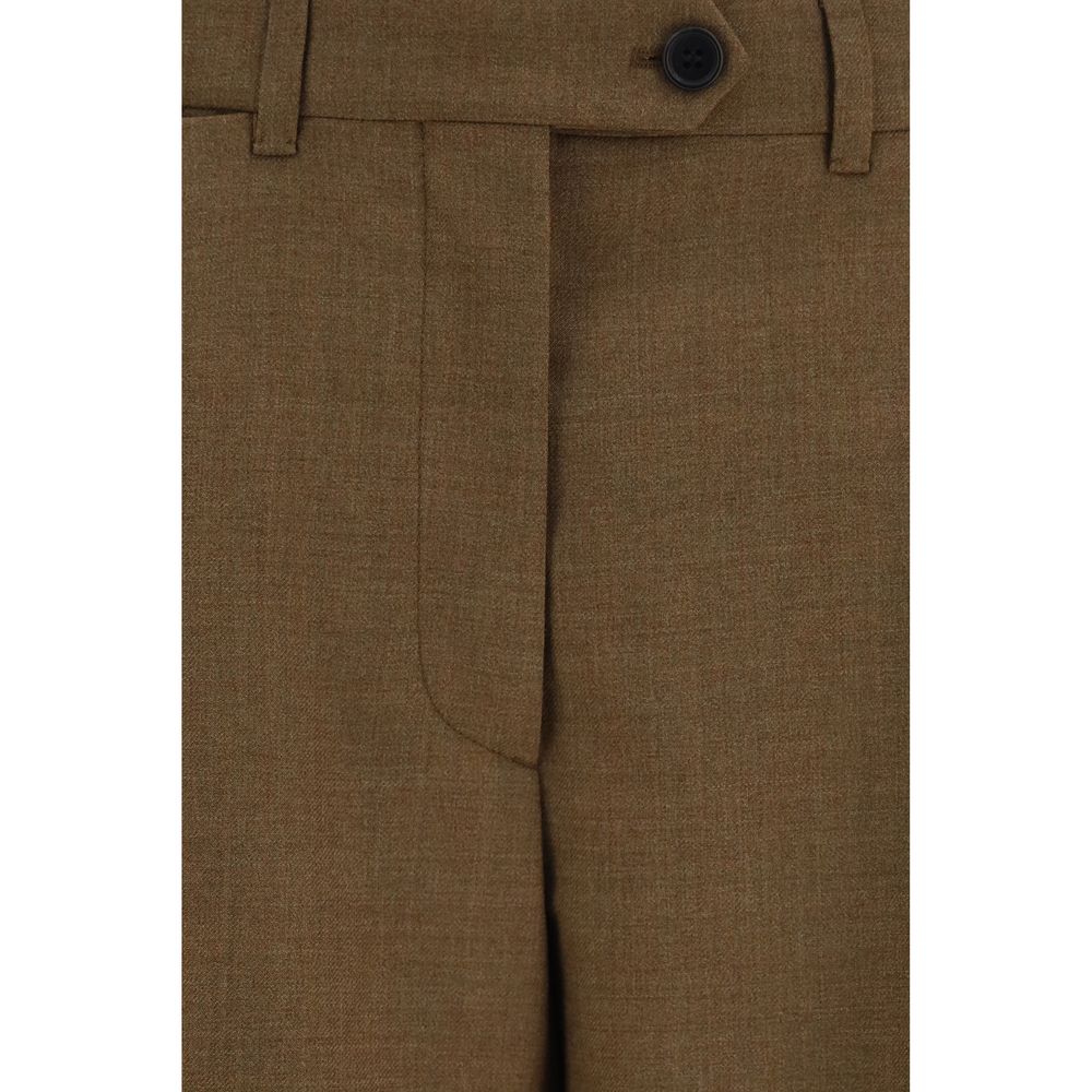 Brown Wool Oves Aries Dress Pants