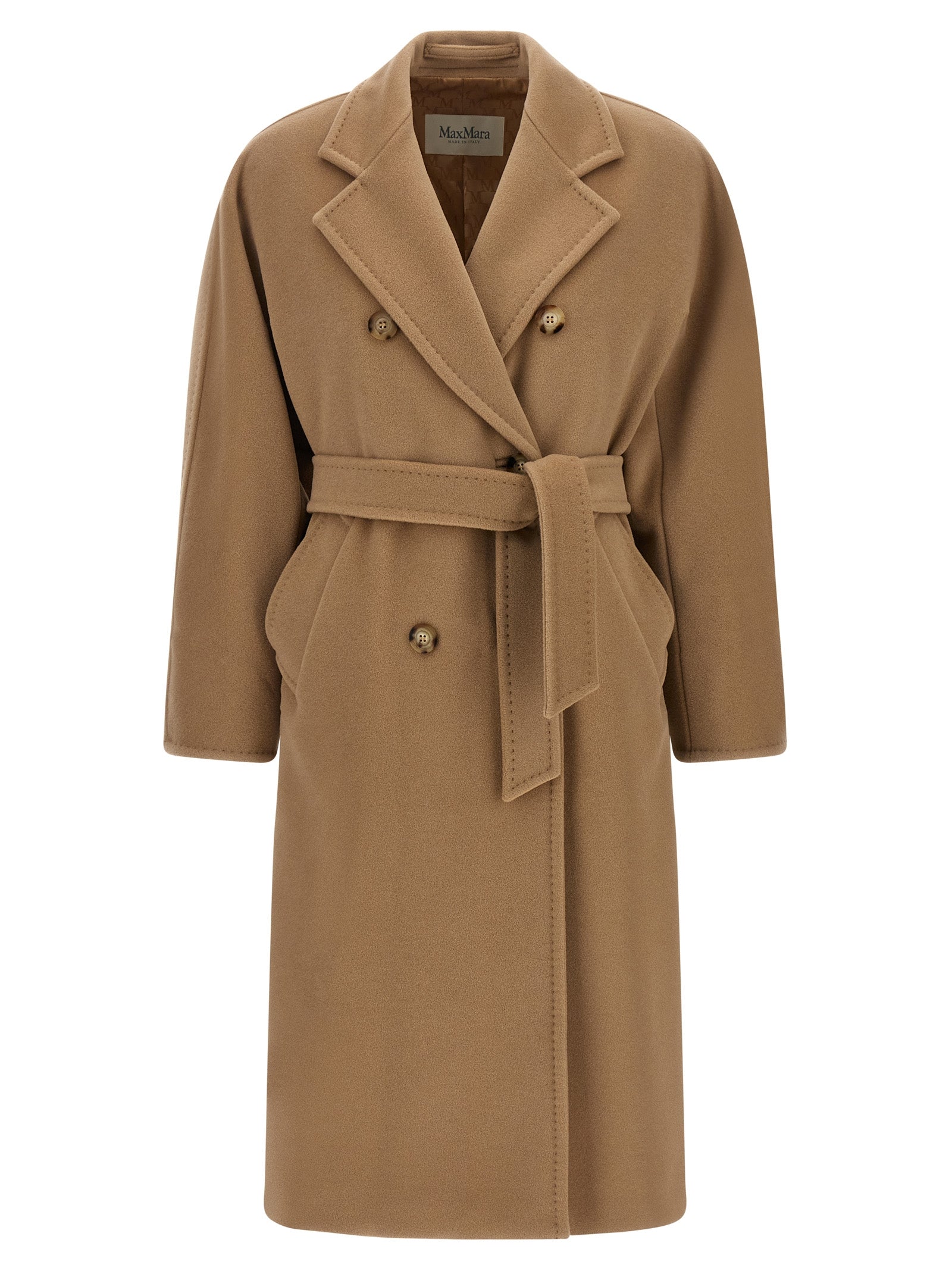 Beige Virgin Wool Coat