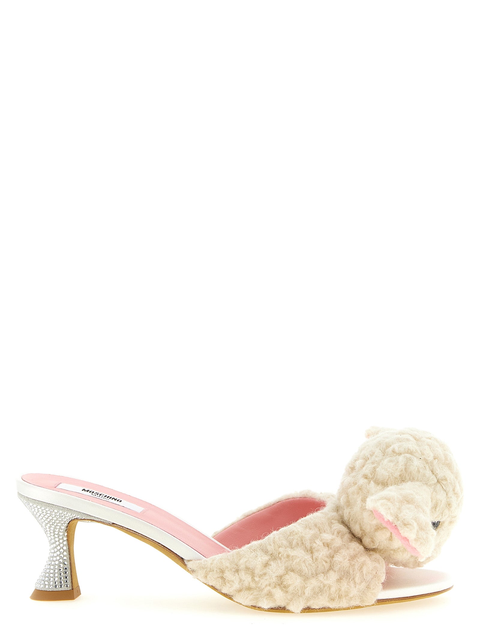 White Virgin Wool Mules