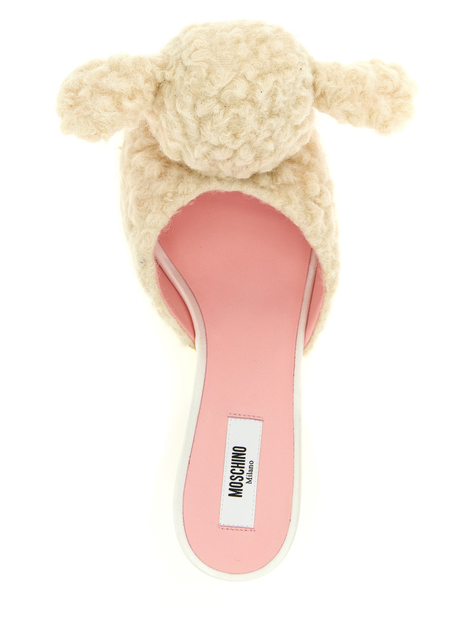 White Virgin Wool Mules