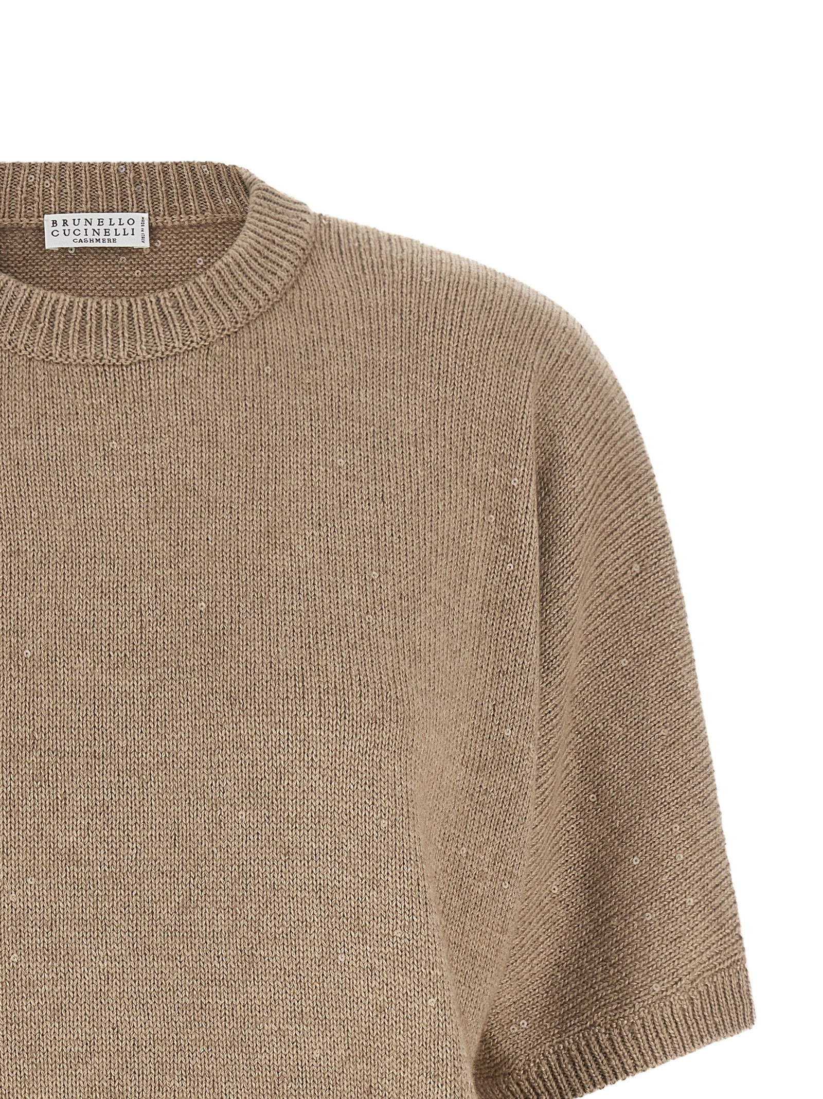 Beige Cashmere Cardigan