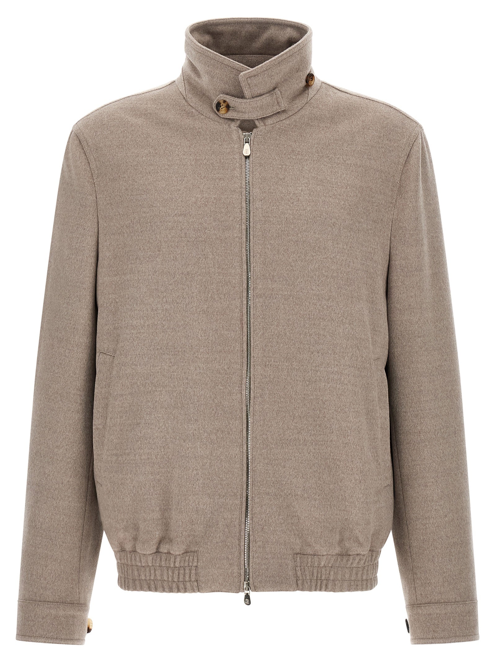 Beige Virgin Wool Bomber
