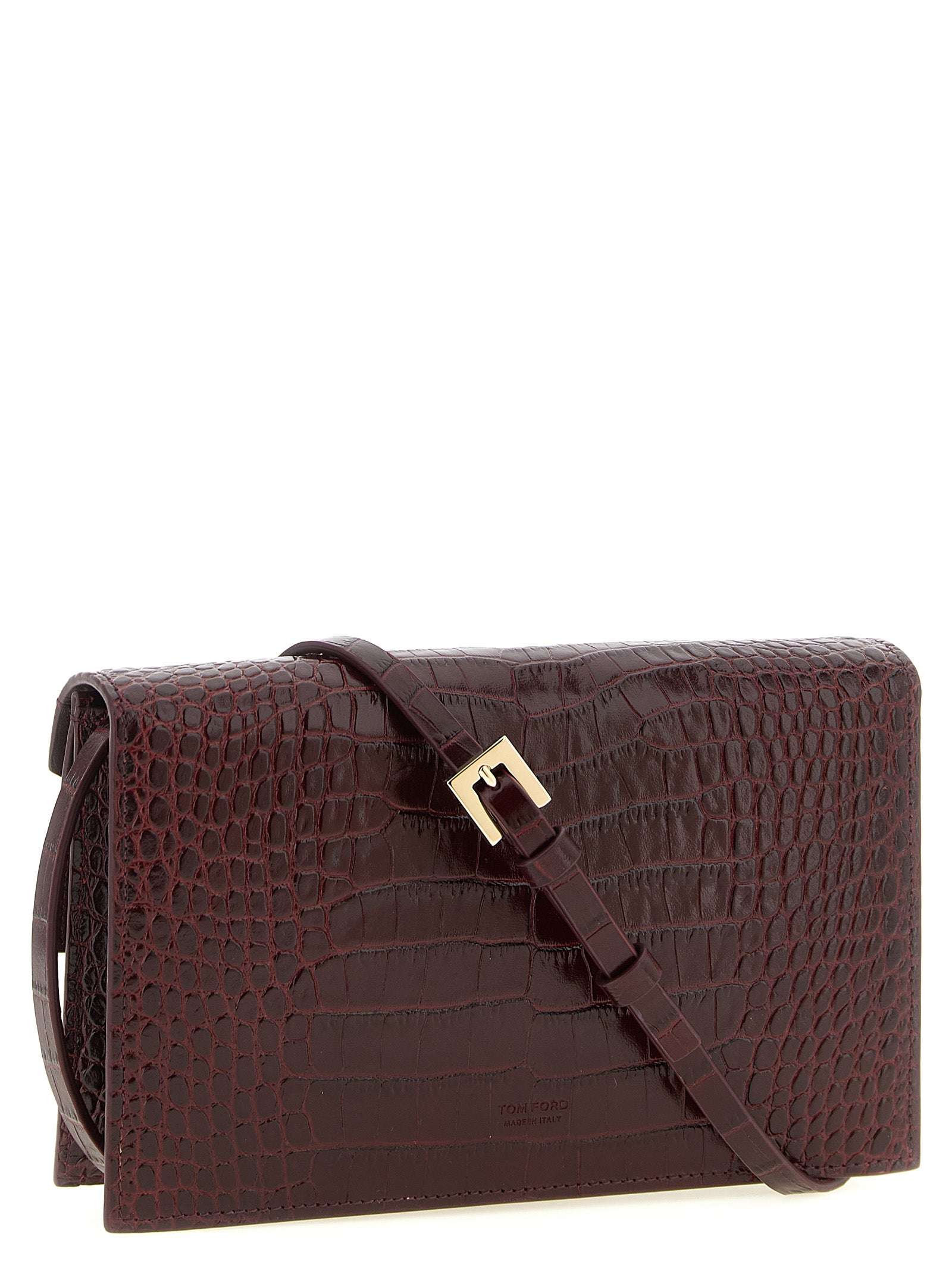 Bordeaux Calfskin Clutch Bag