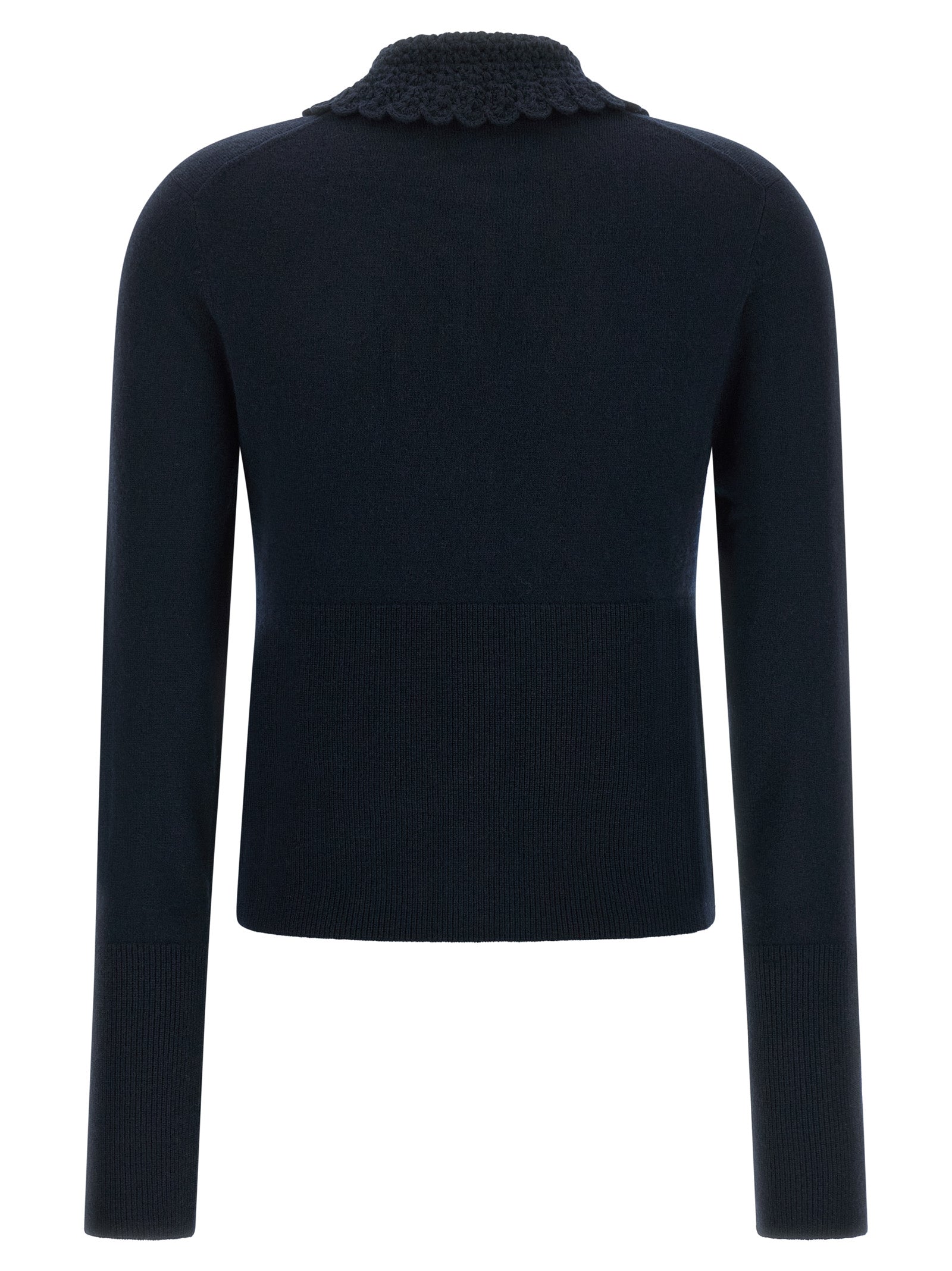 Blue Wool Cardigan