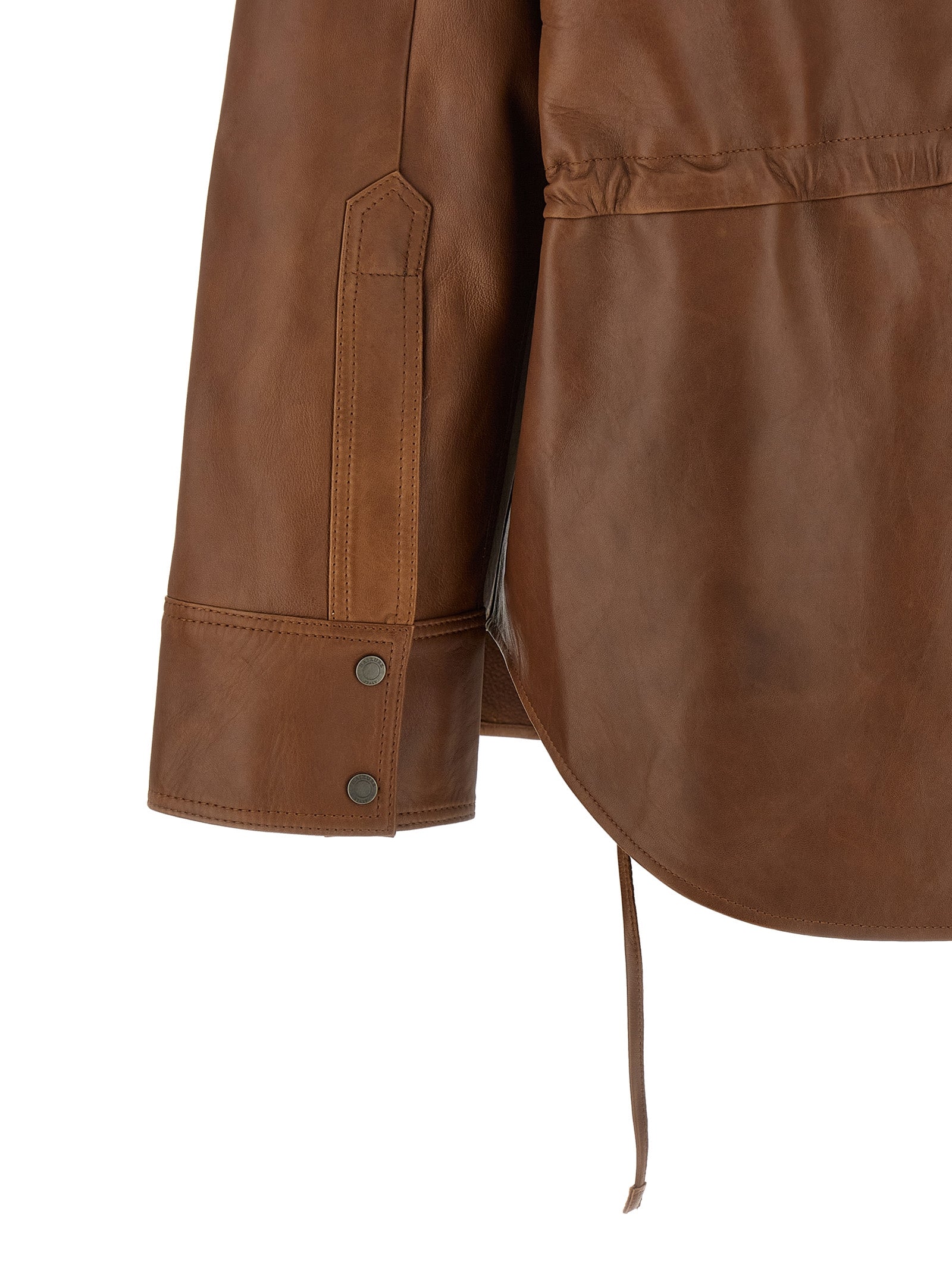 Brown Lambskin Blouse