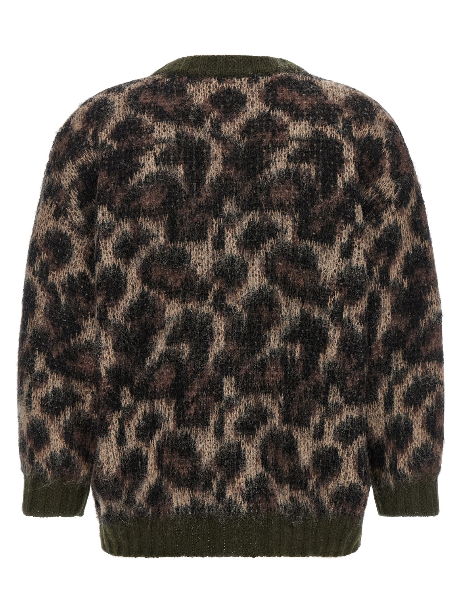 Brown Nylon Cardigan