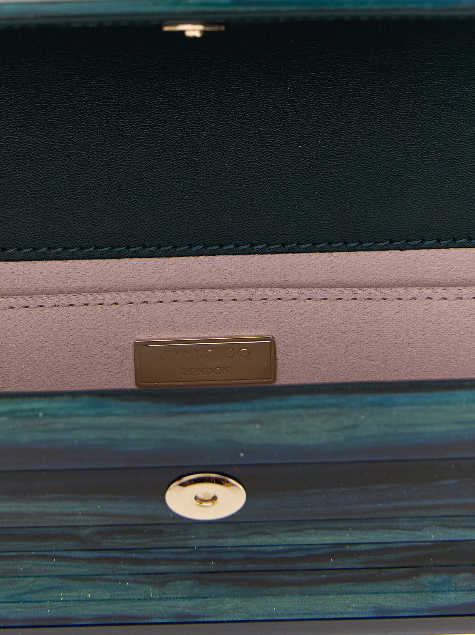 Bicolor Polyester Clutch Bag