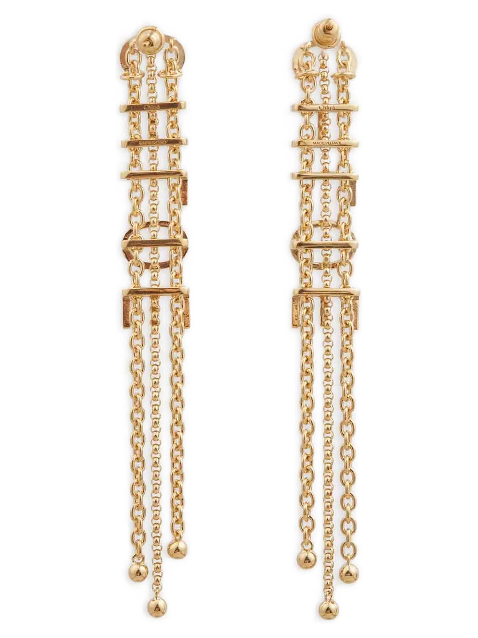 Gold Brass Earrings