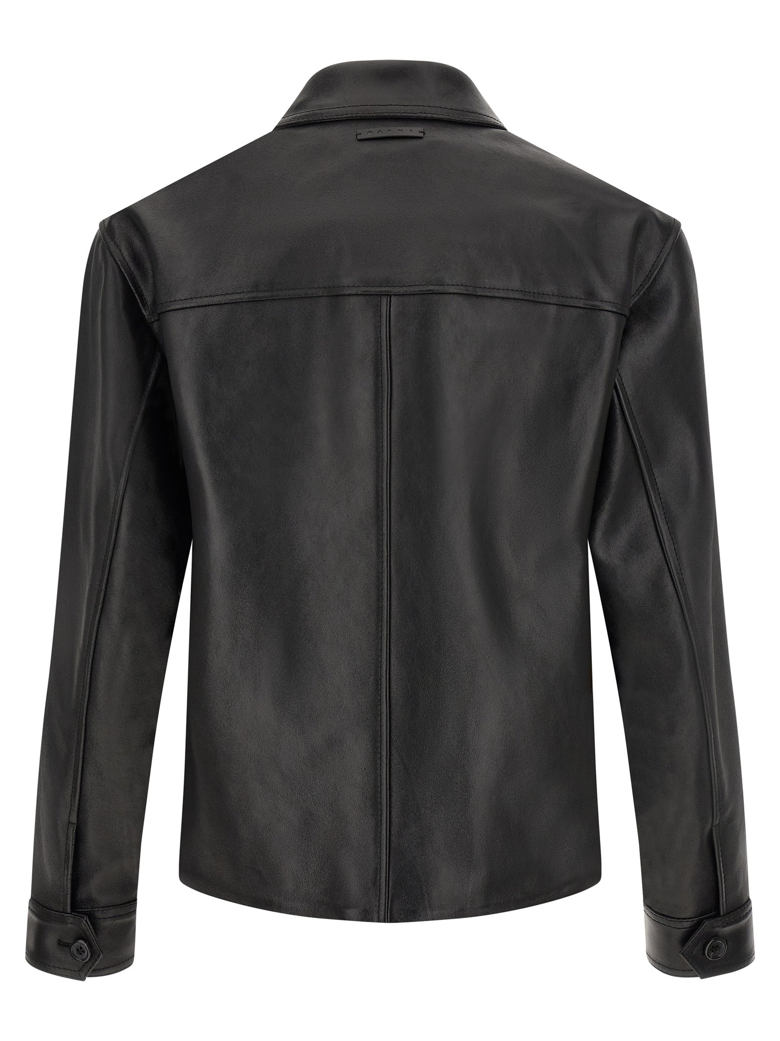Multicolor Calfskin Leather Jacket