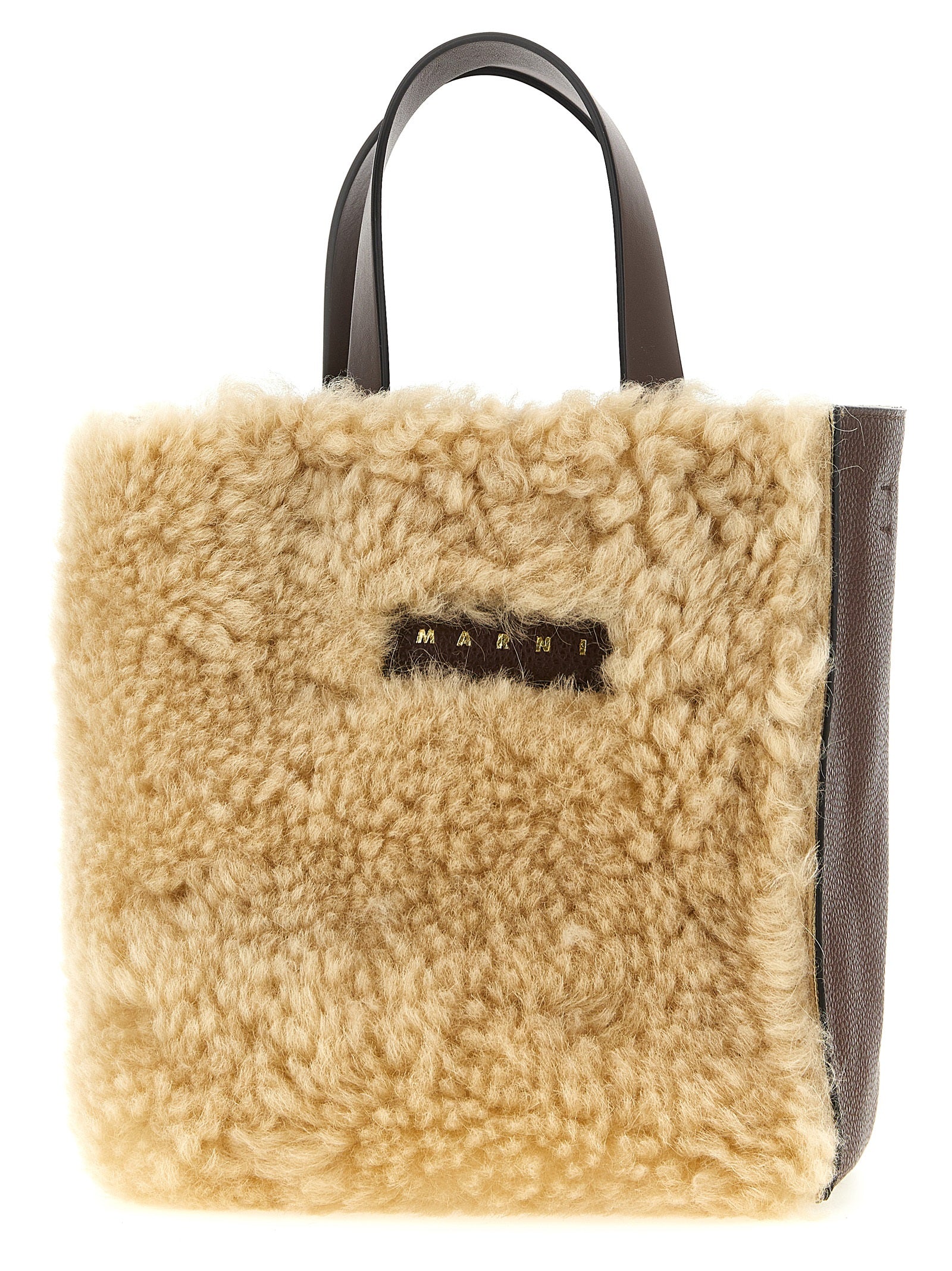 Multicolor Lamb Leather Handbag