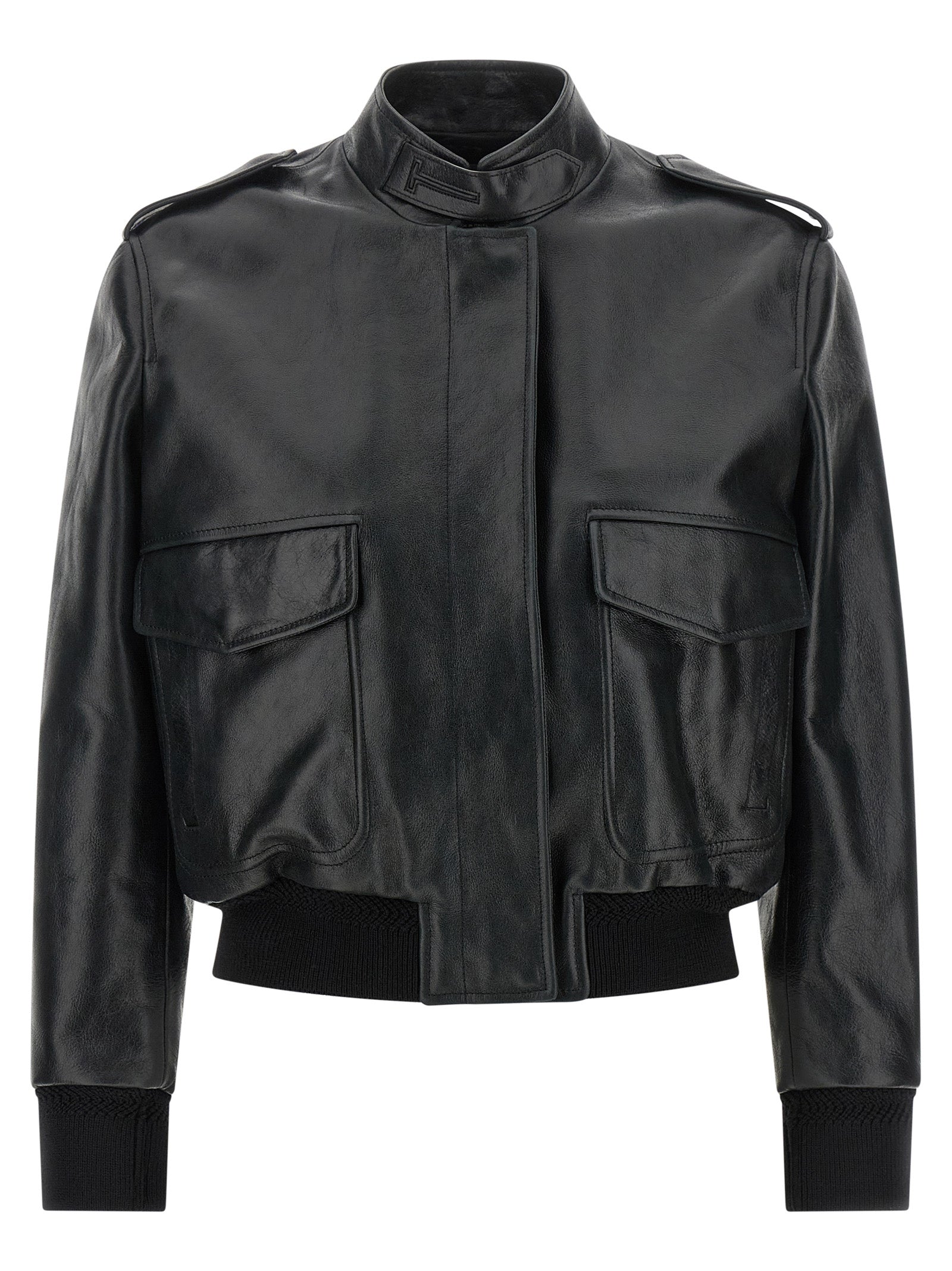 Black Lamb Leather Leather Jacket
