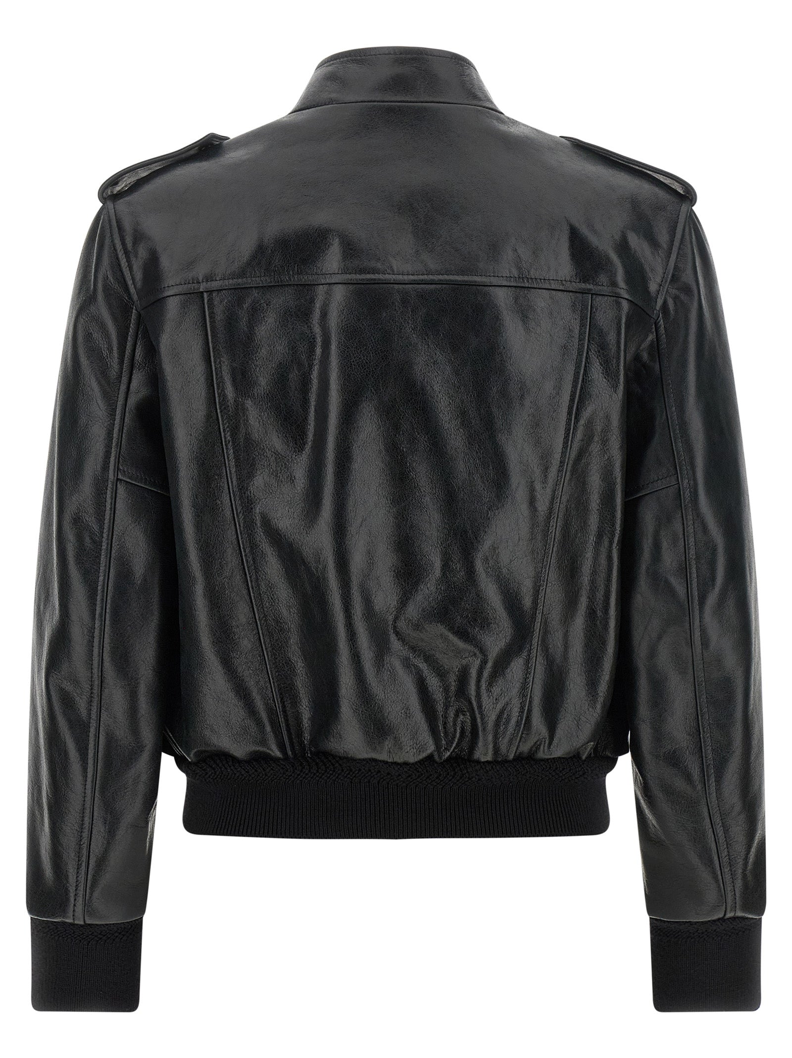 Black Lamb Leather Leather Jacket