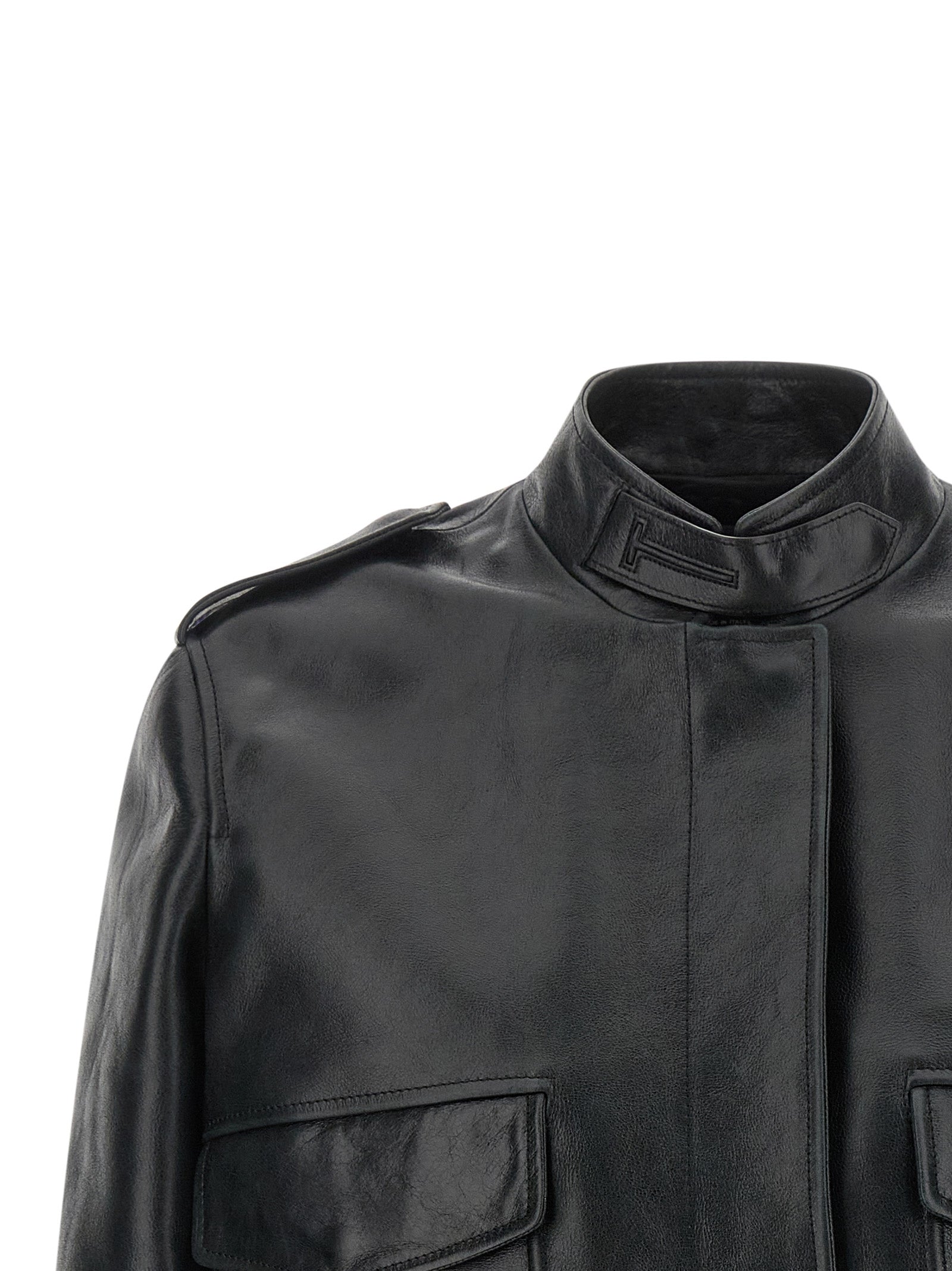 Black Lamb Leather Leather Jacket