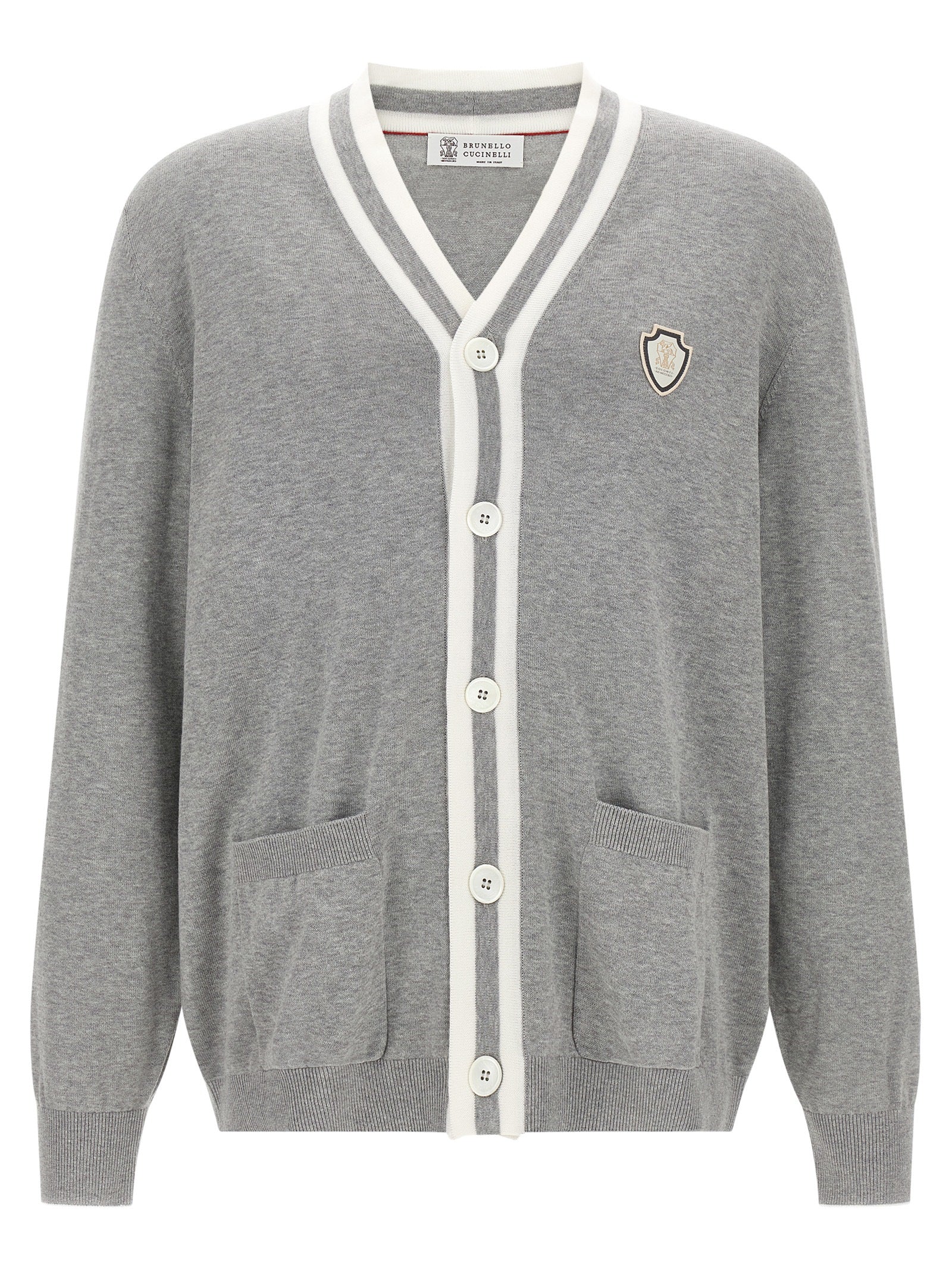 Gray Cotton Cardigan
