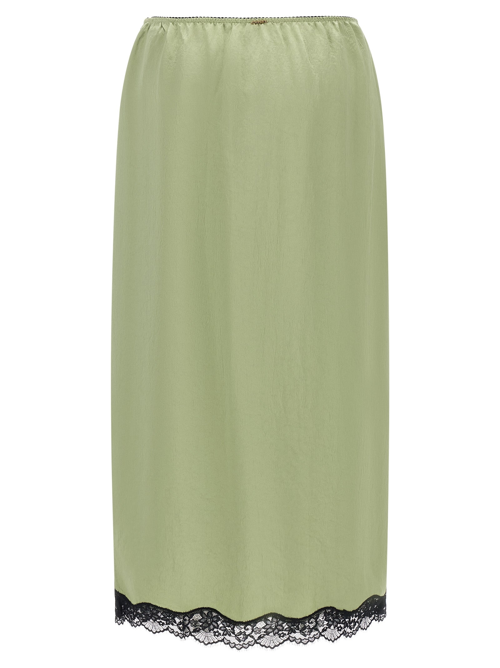 Bicolor Marabou Midi Skirt
