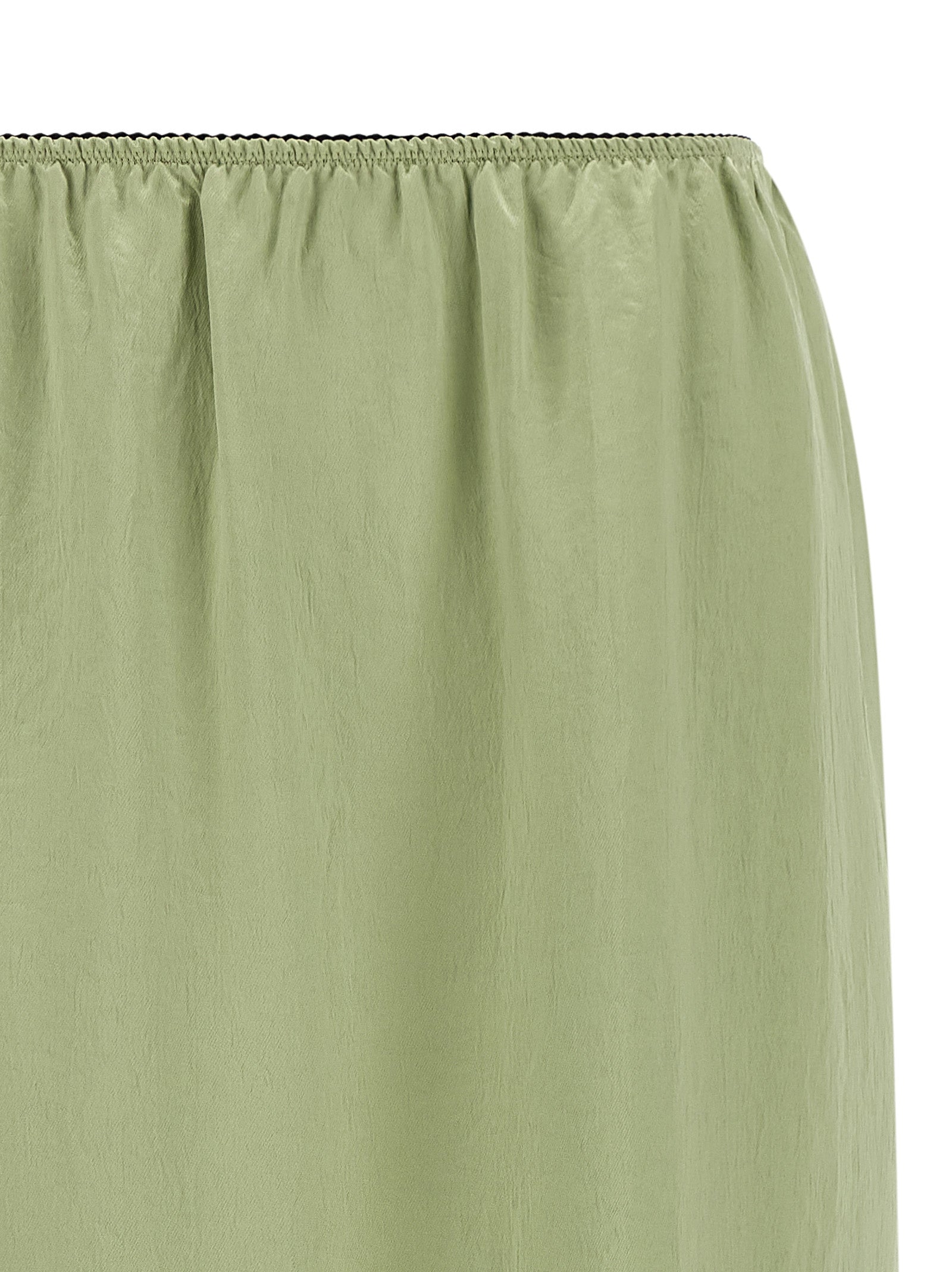 Bicolor Marabou Midi Skirt