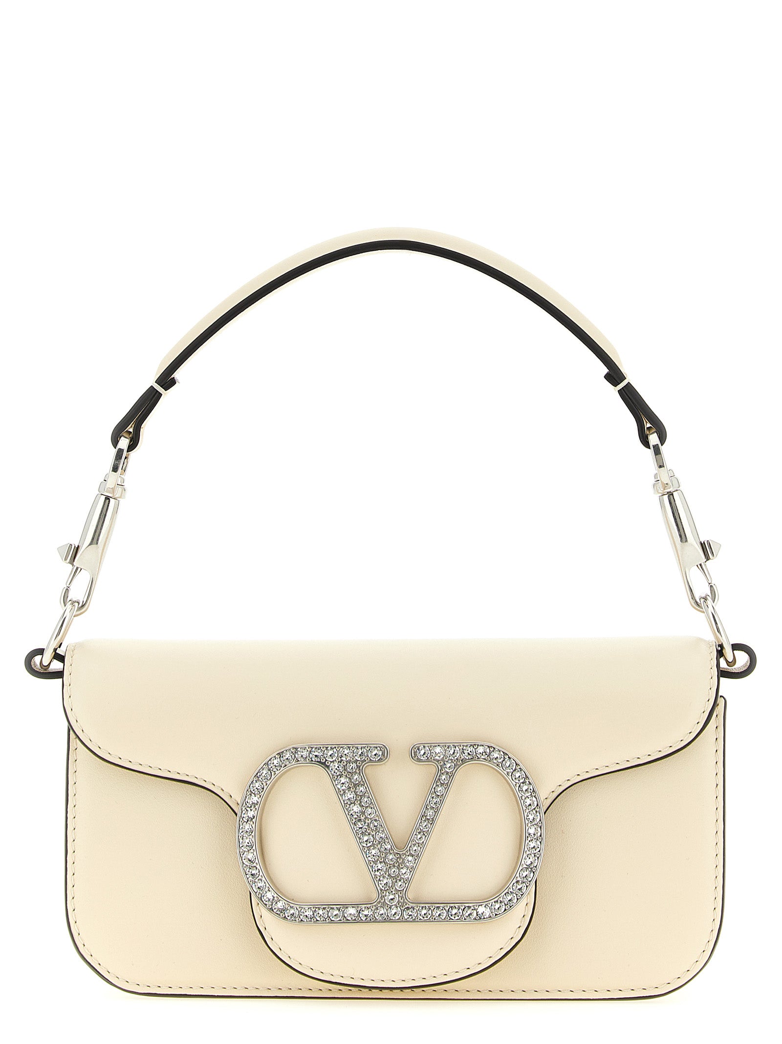 White Calfskin Shoulder Bag