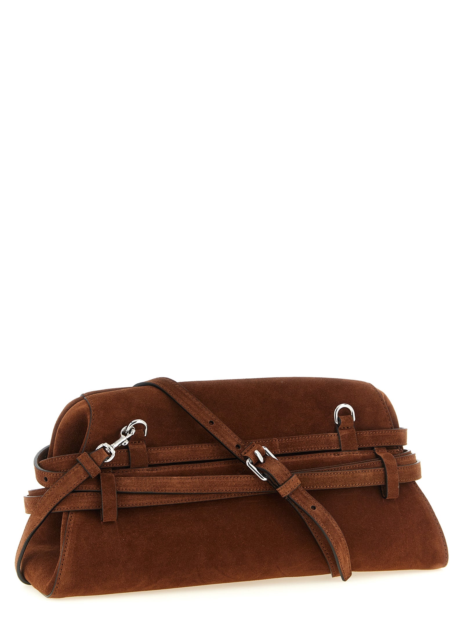 Brown Calfskin Clutch Bag