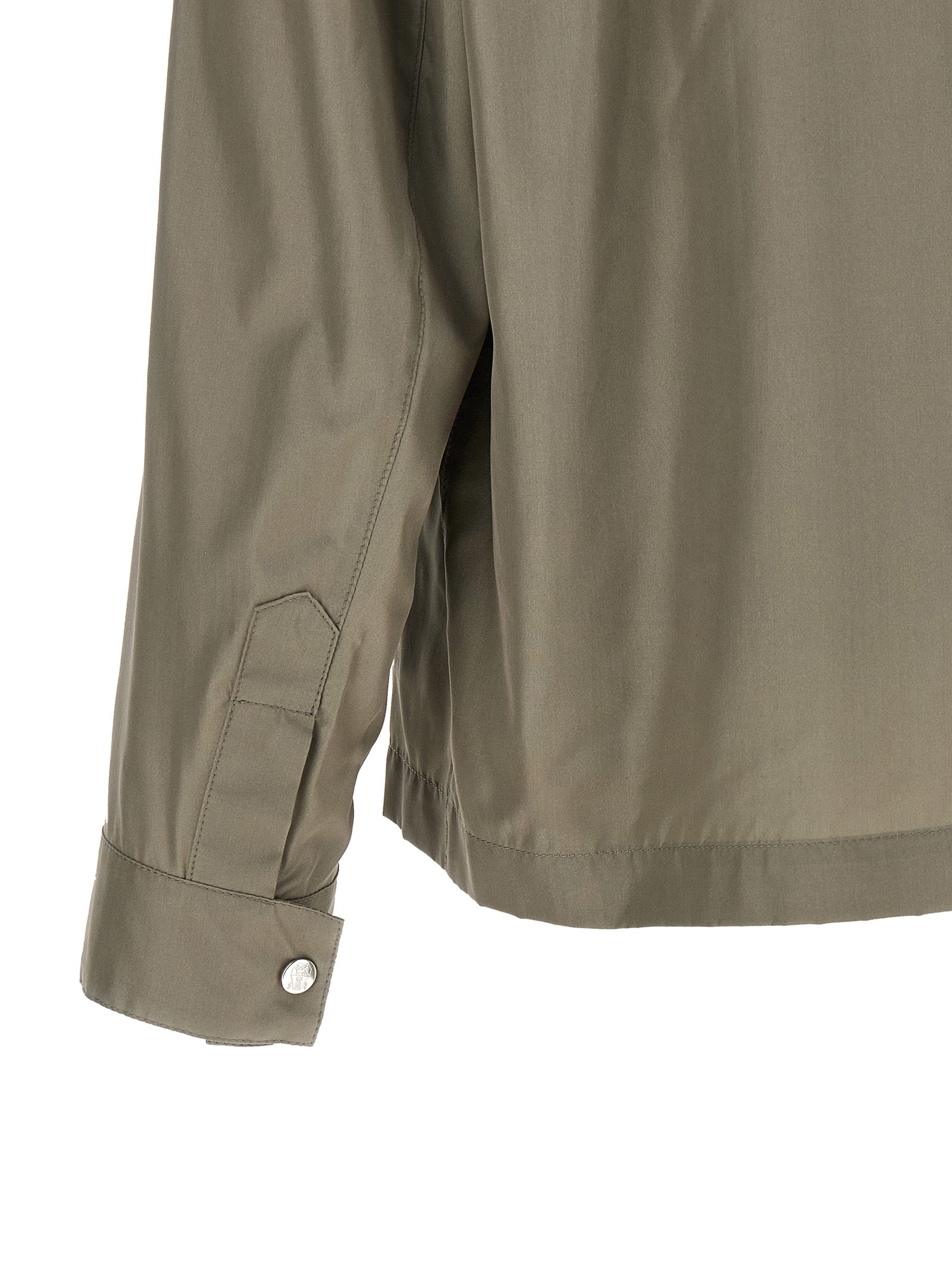 Bicolor Silk Full-Length Jacket