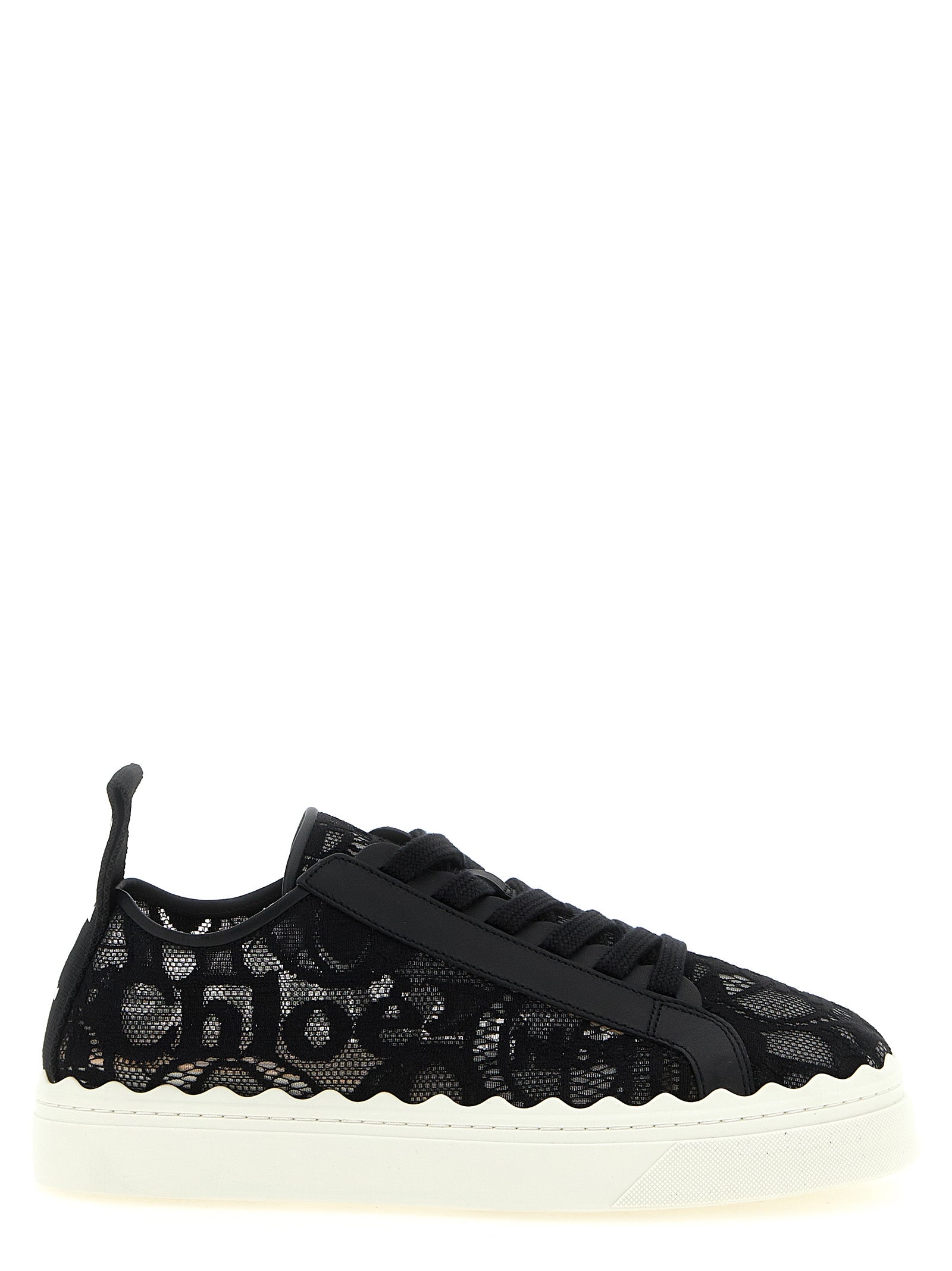 Black Polyamide Low Top Sneakers