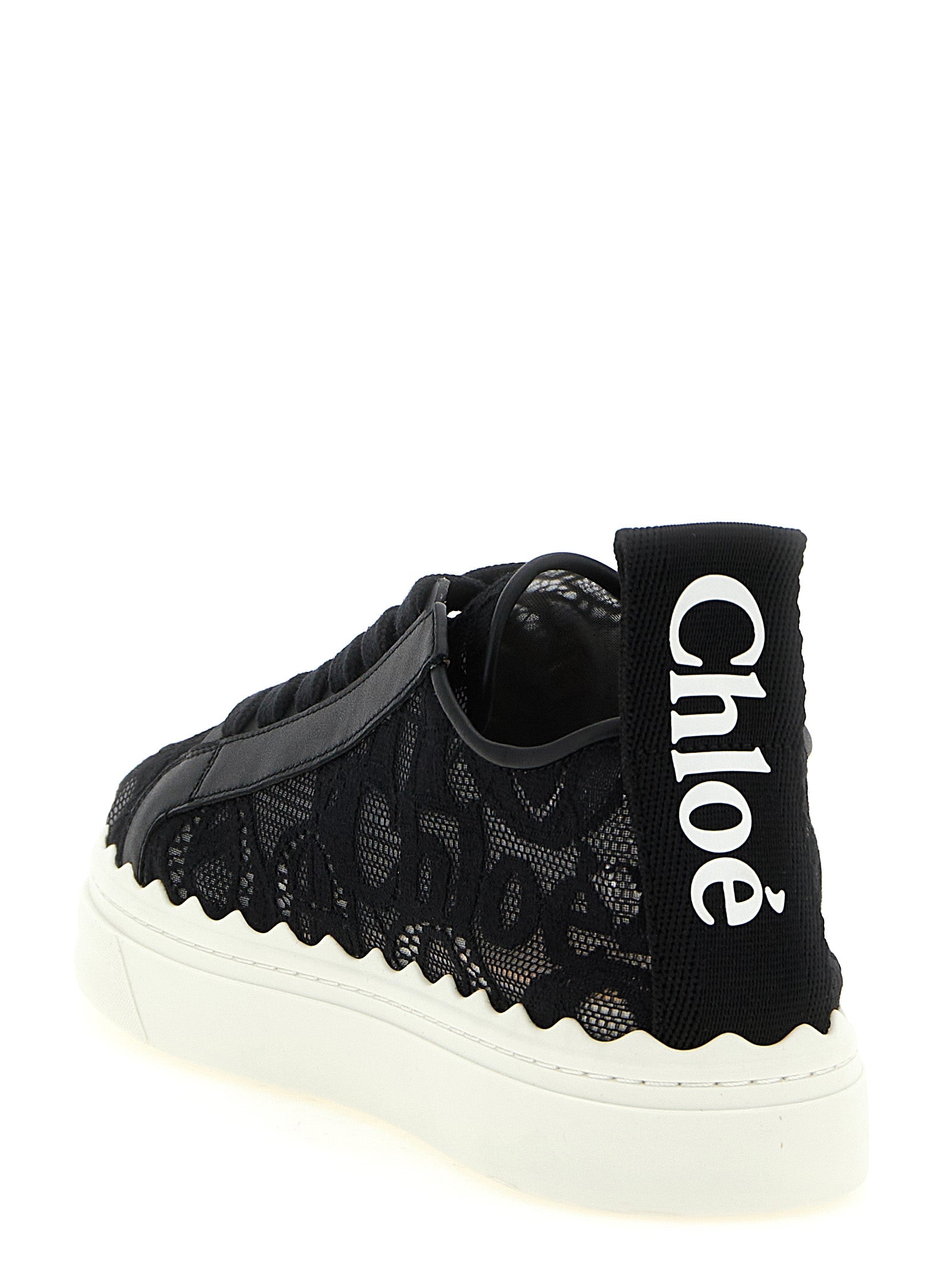 Black Polyamide Low Top Sneakers