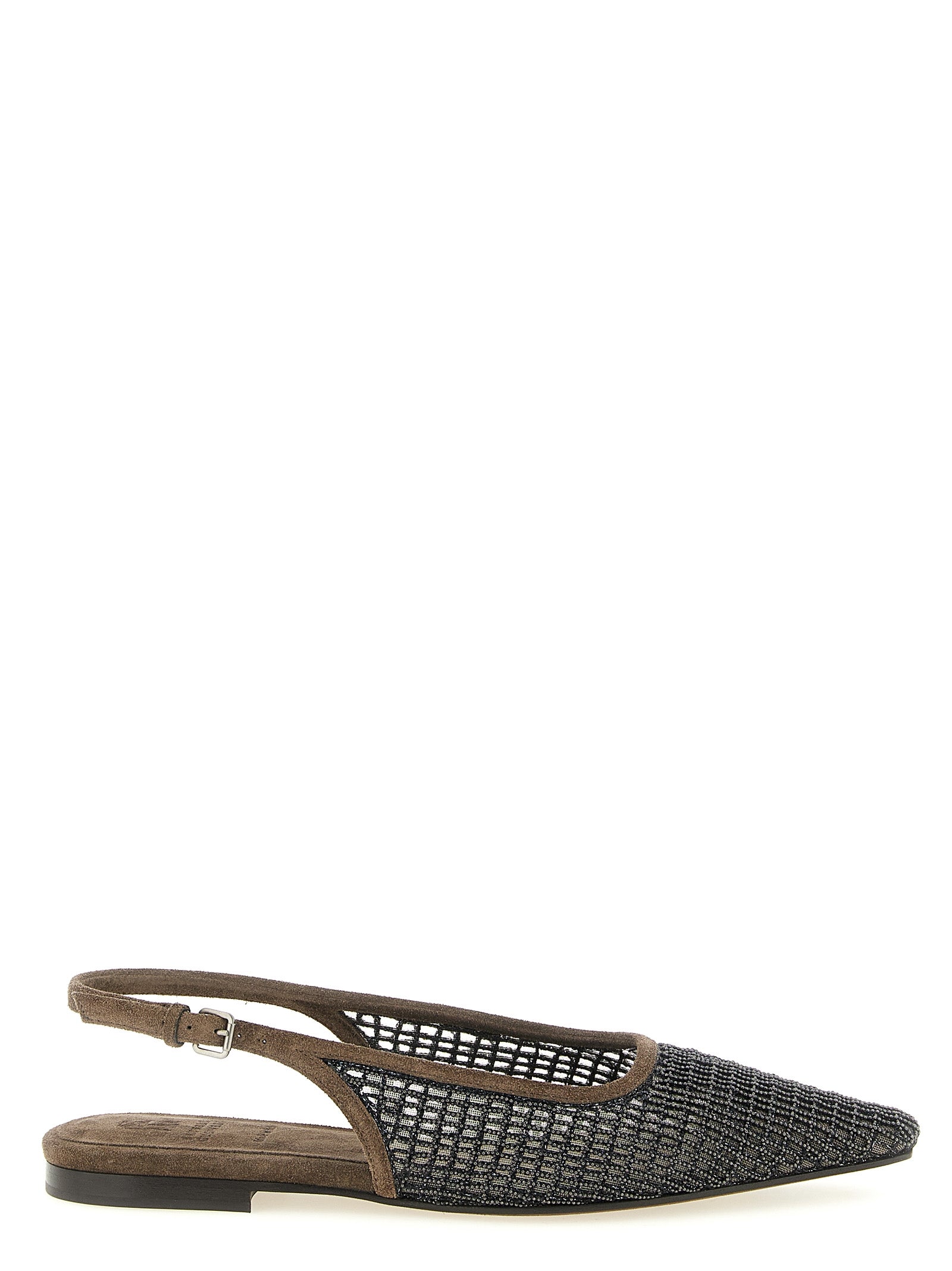 Brown Calfskin Ballet Flats