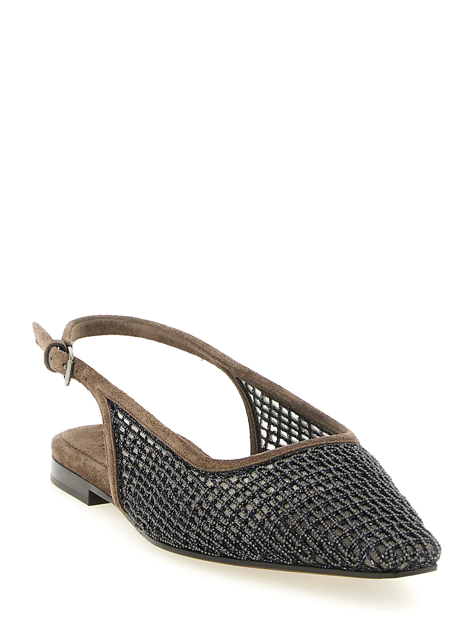 Brown Calfskin Ballet Flats