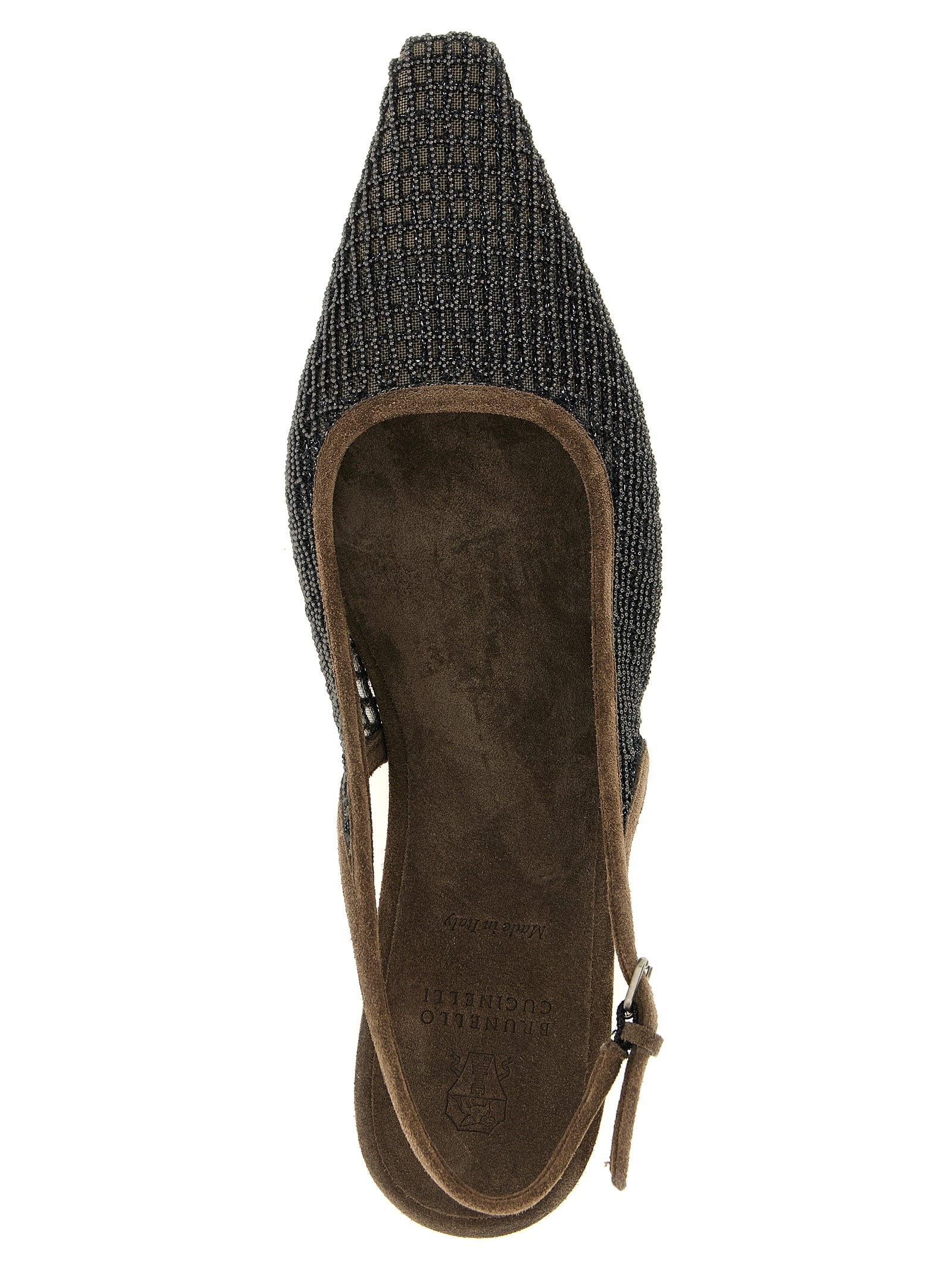 Brown Calfskin Ballet Flats