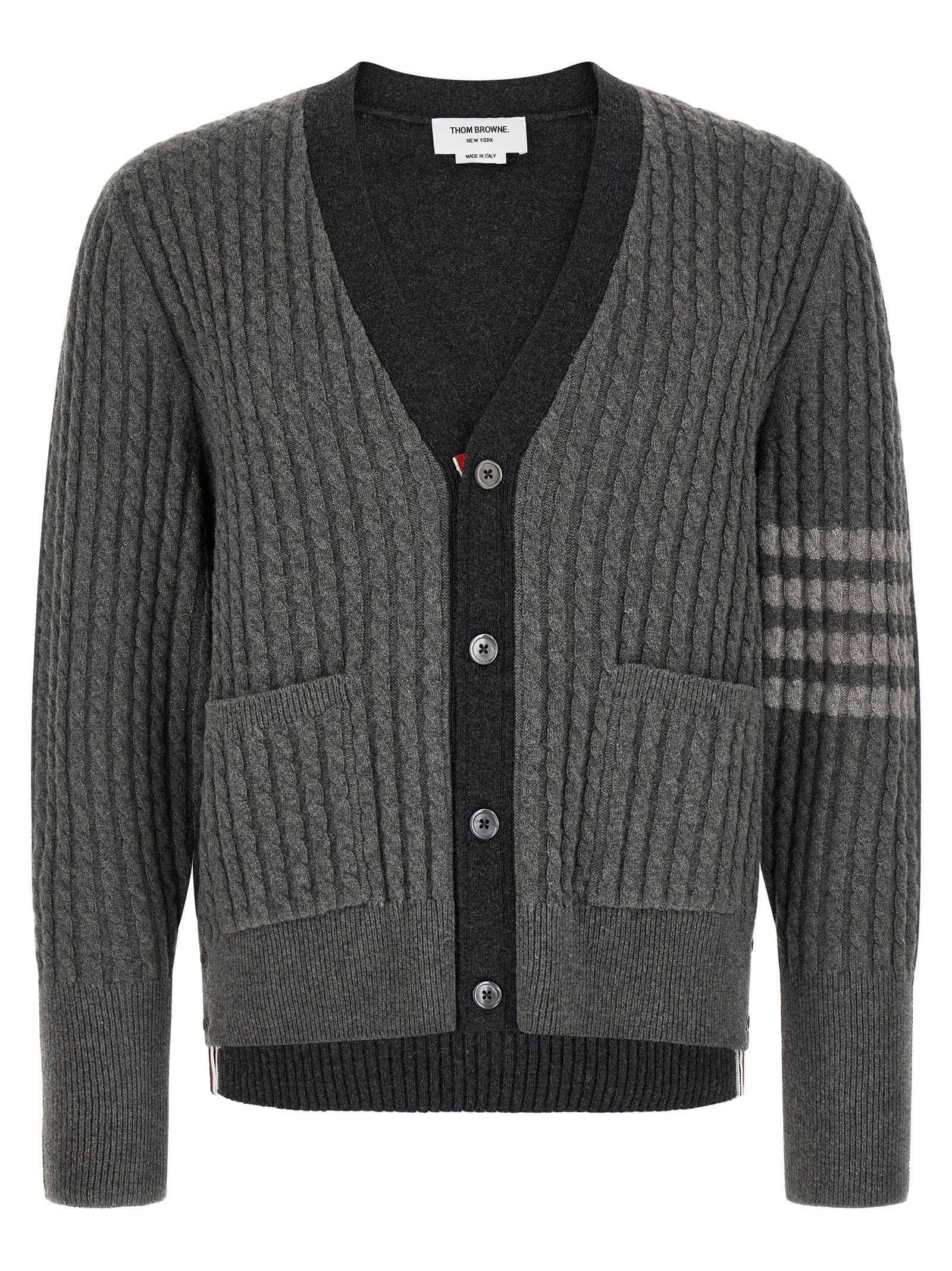 Gray Virgin Wool Cardigan