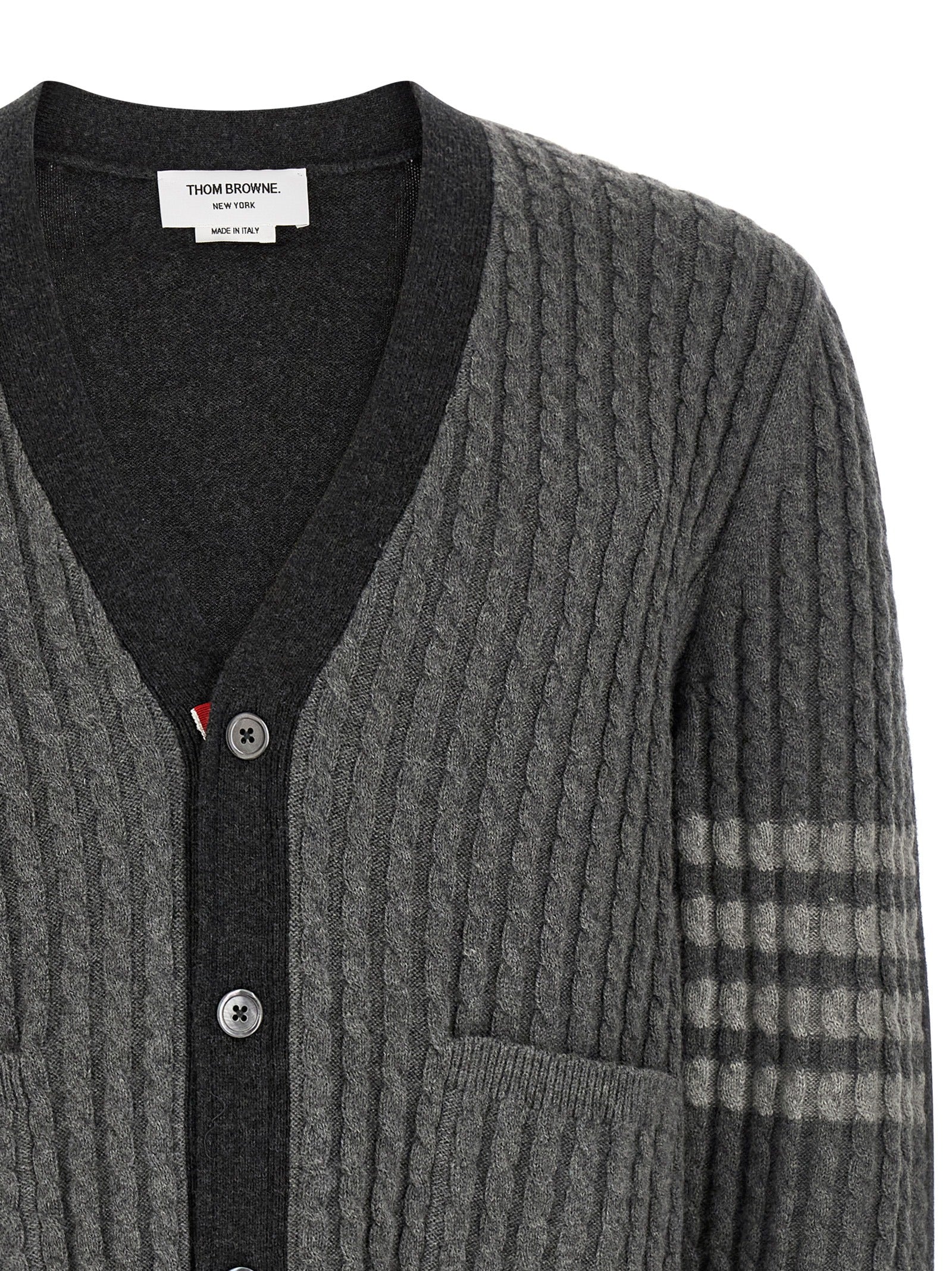 Gray Virgin Wool Cardigan