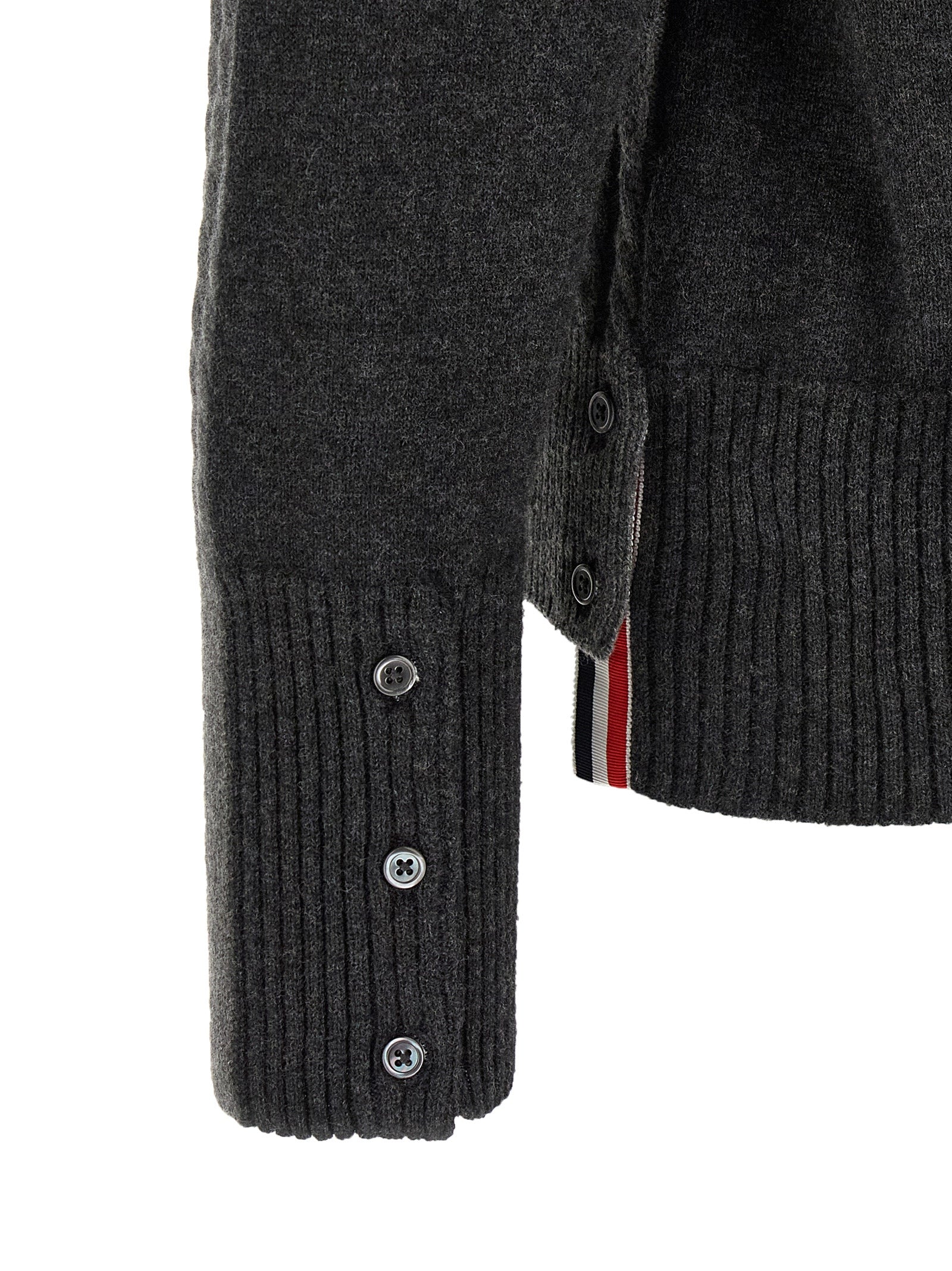 Gray Virgin Wool Cardigan