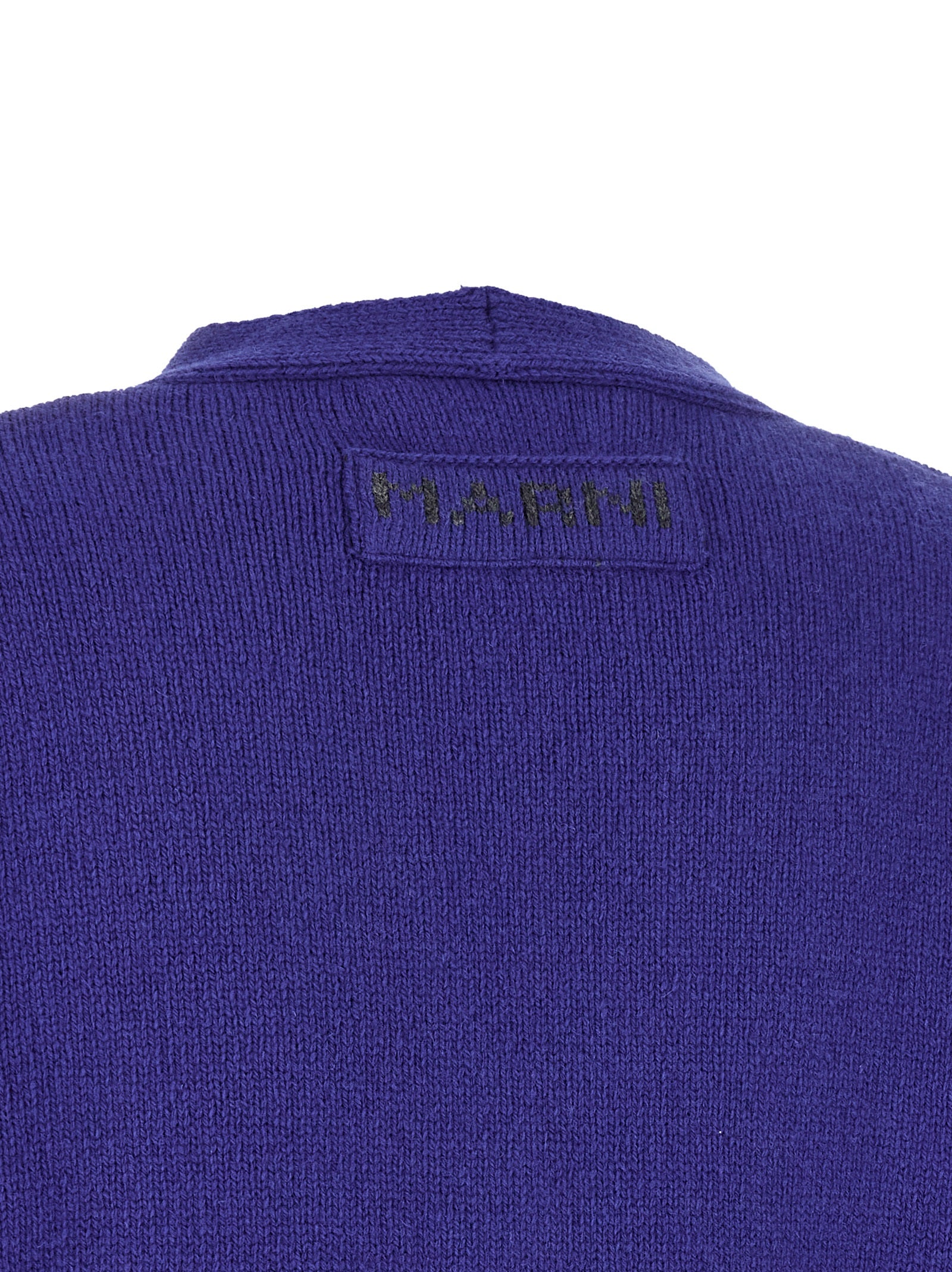 Blue Virgin Wool Cardigan