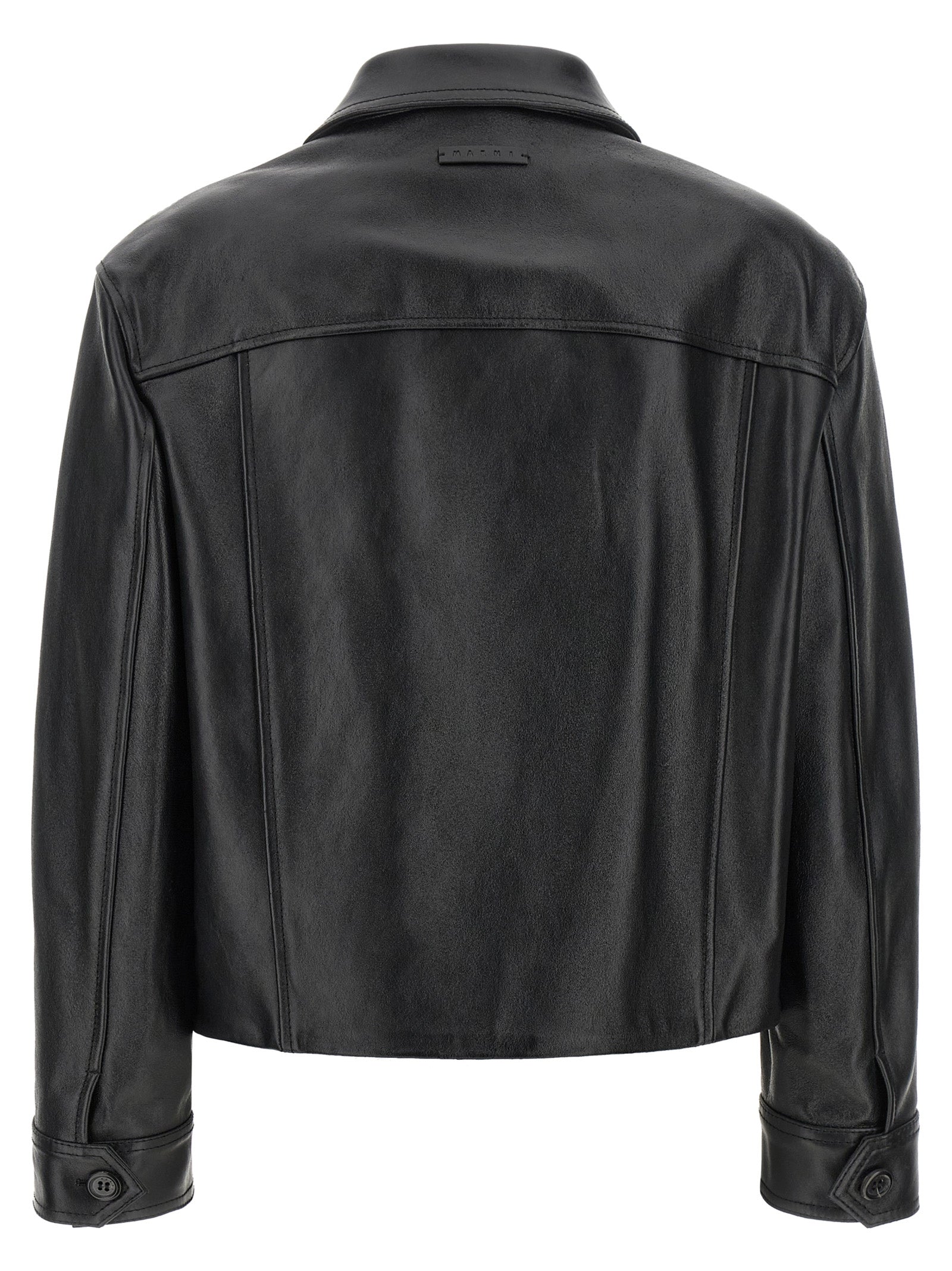 Black Calfskin Leather Jacket
