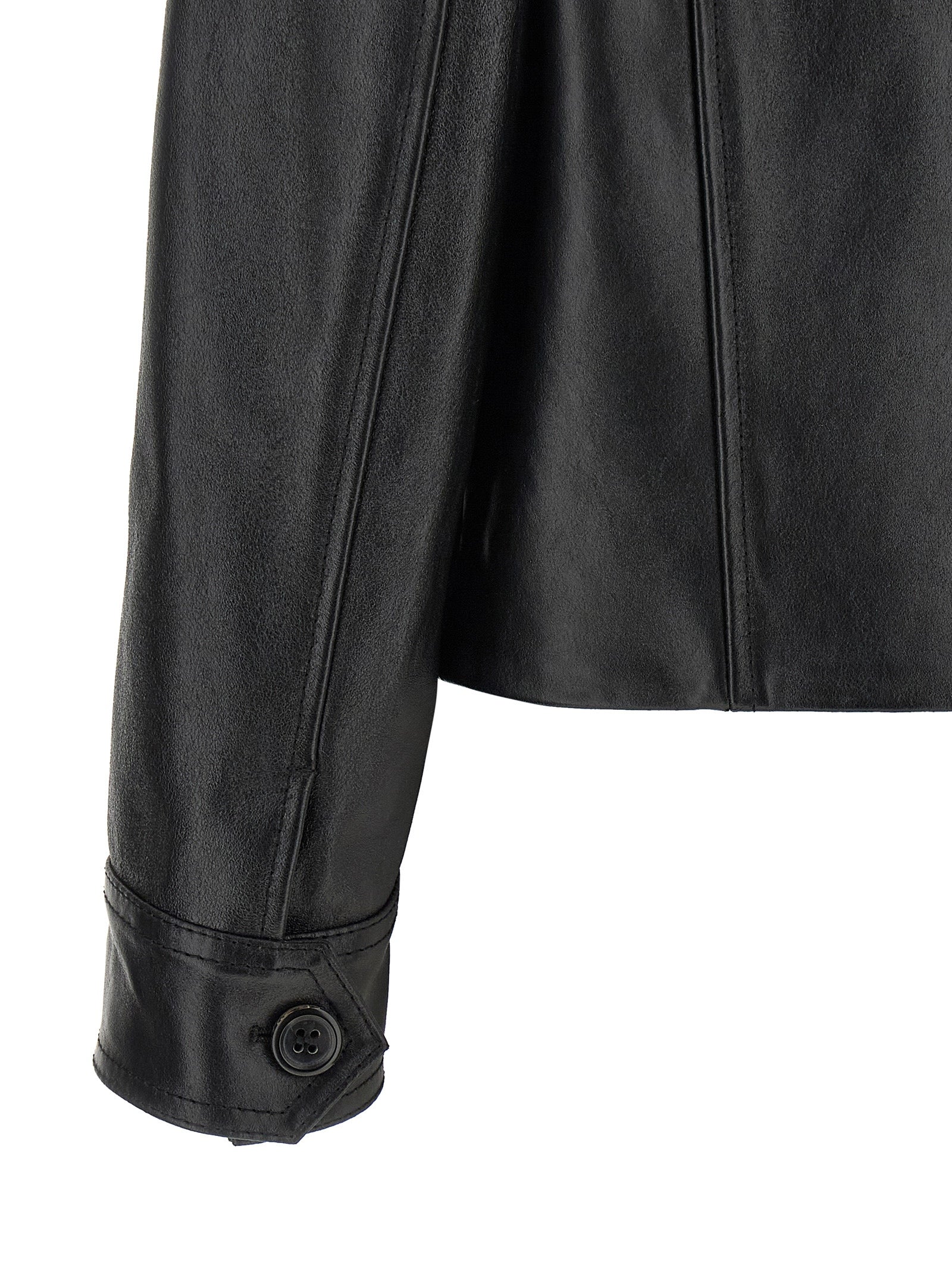 Black Calfskin Leather Jacket