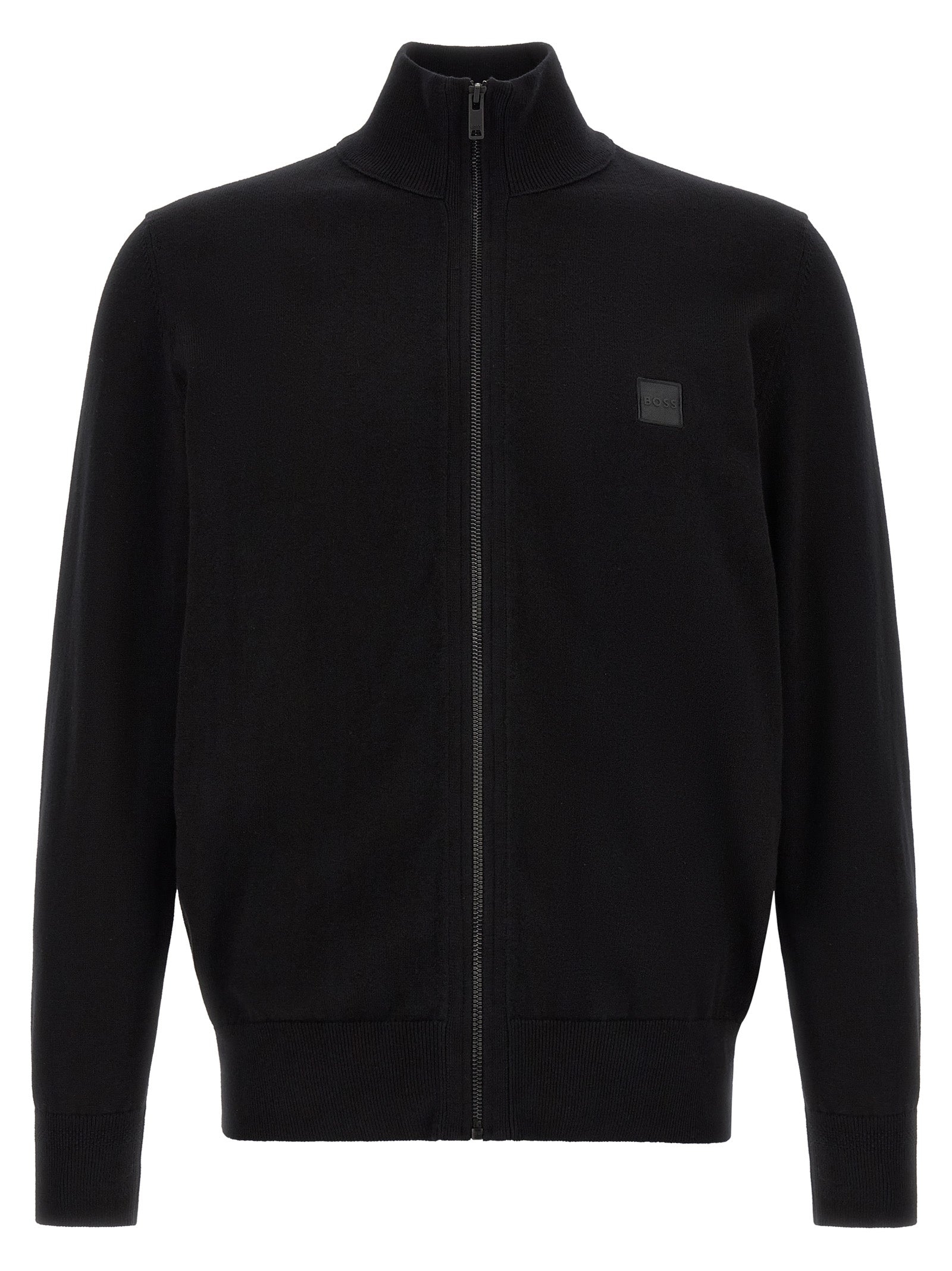 Black Cotton Cardigan