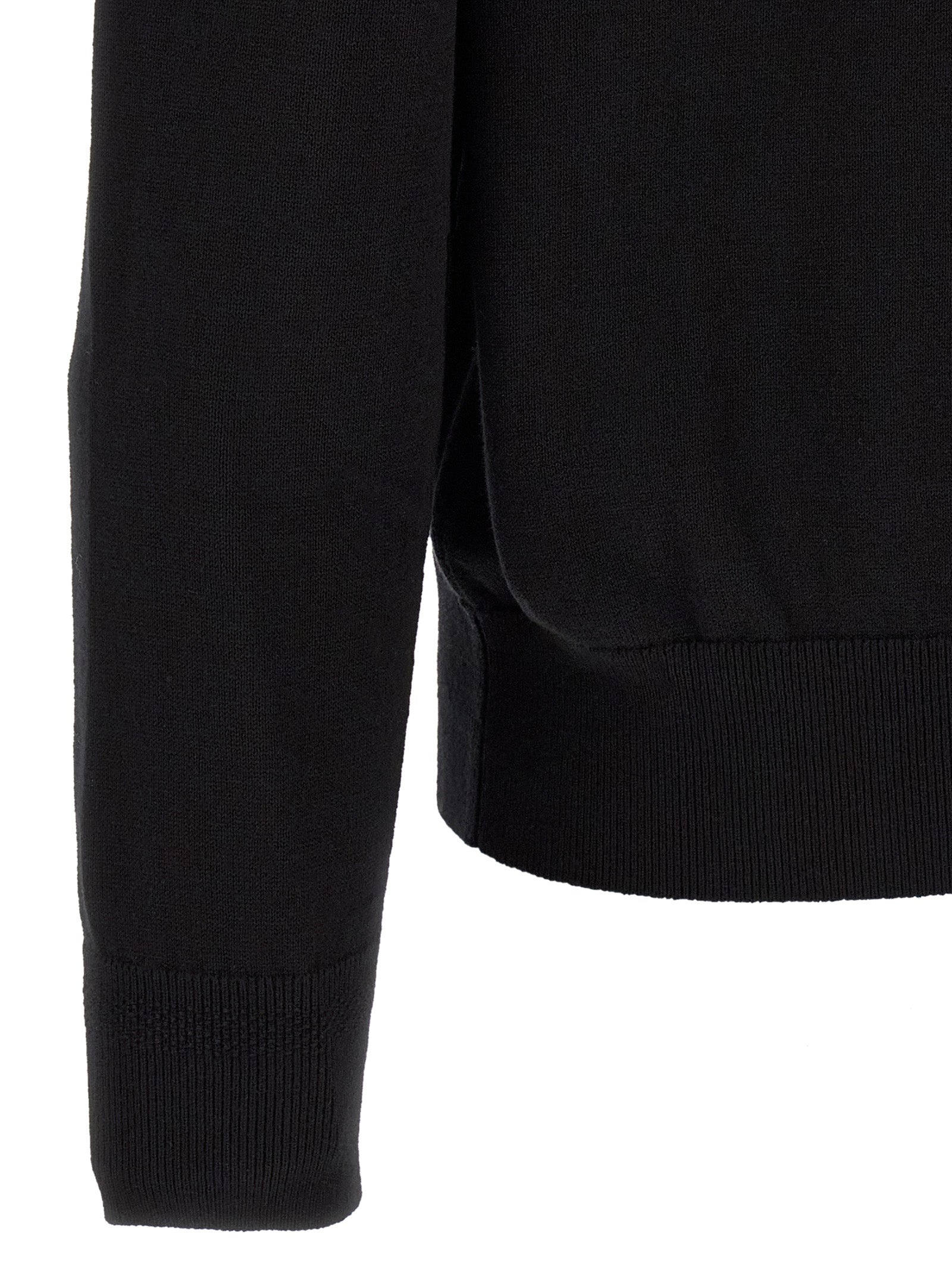Black Cotton Cardigan