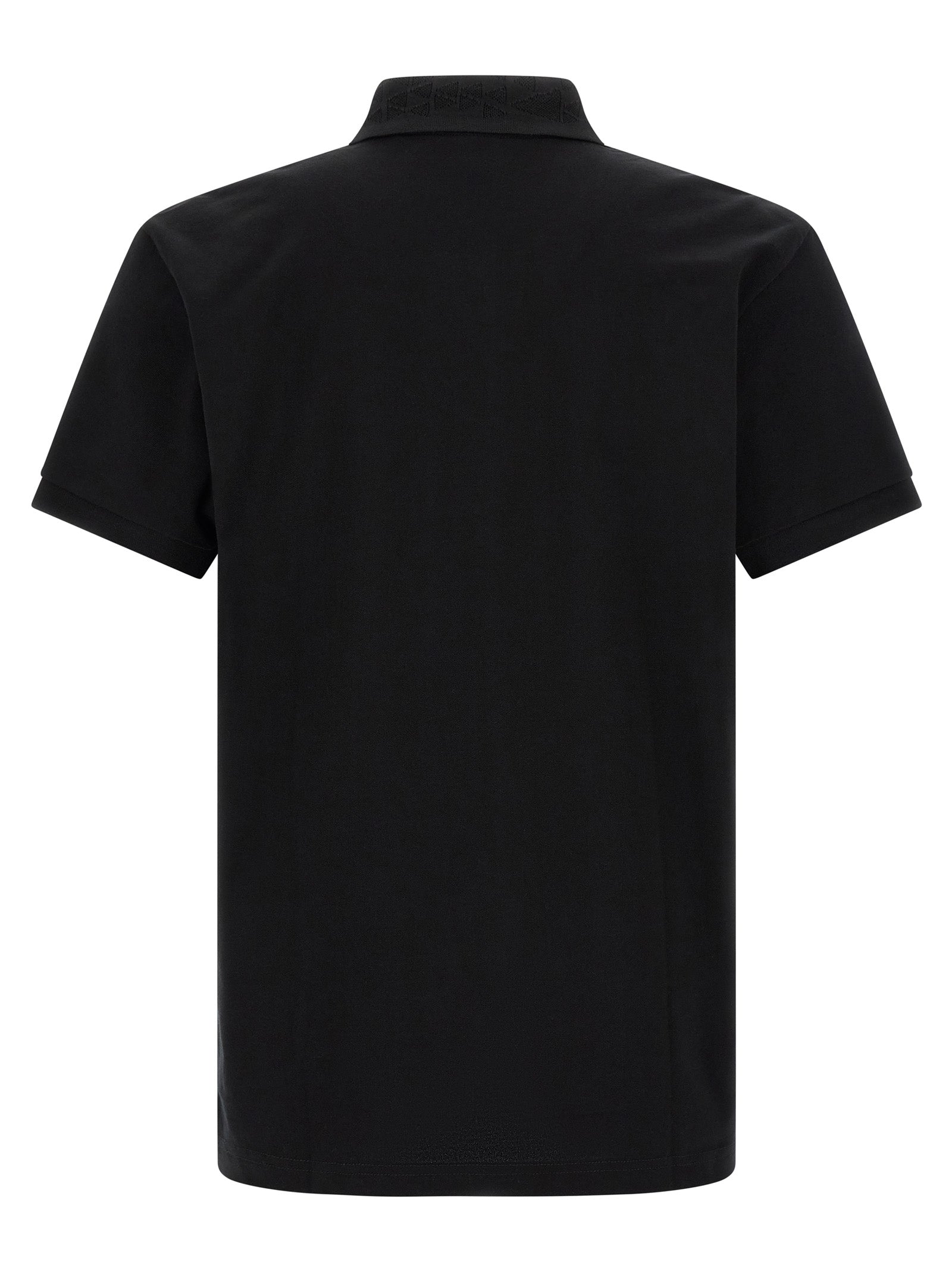 Black Cotton Polo Shirt