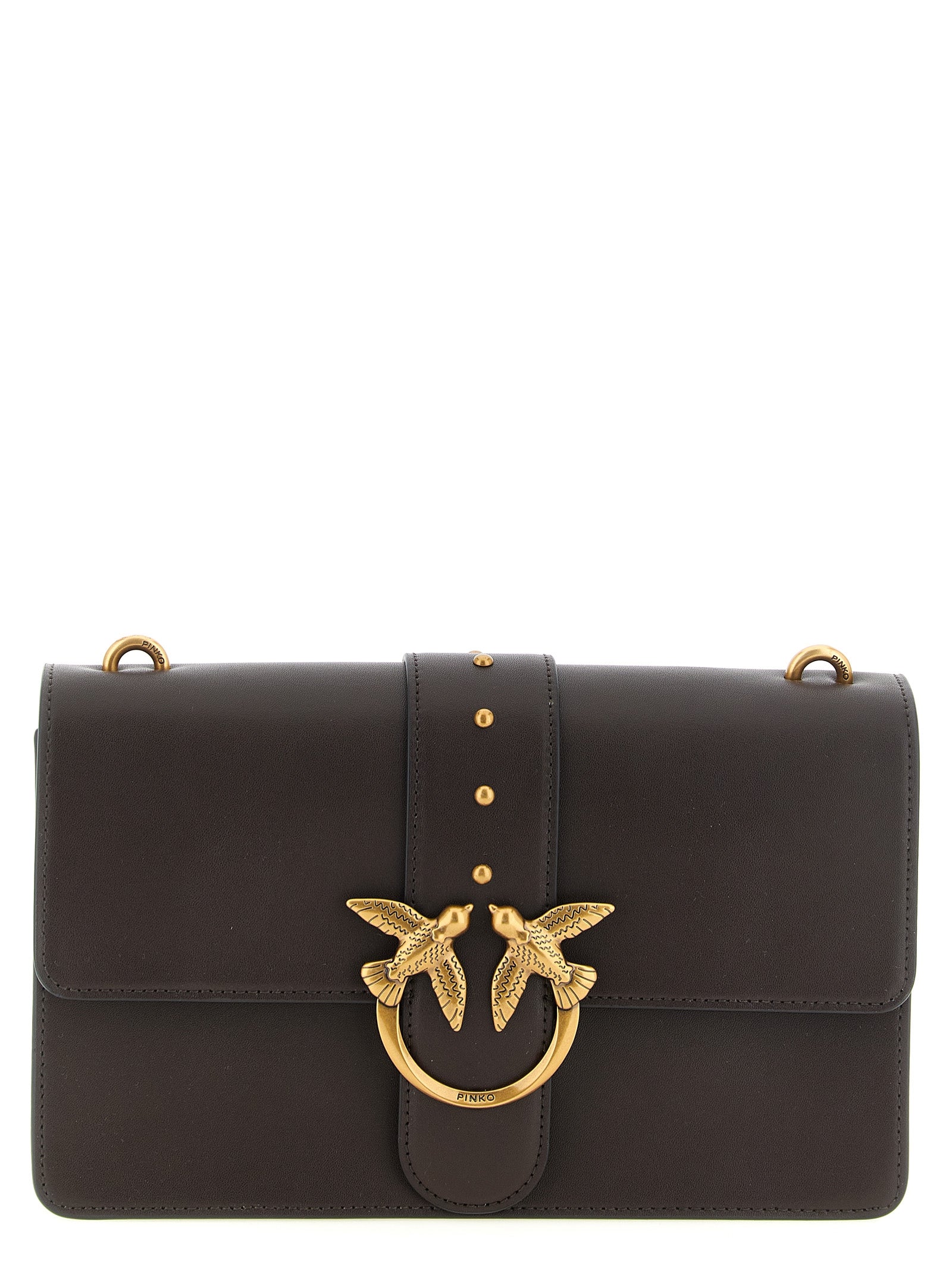 Brown Calfskin Crossbody Bag