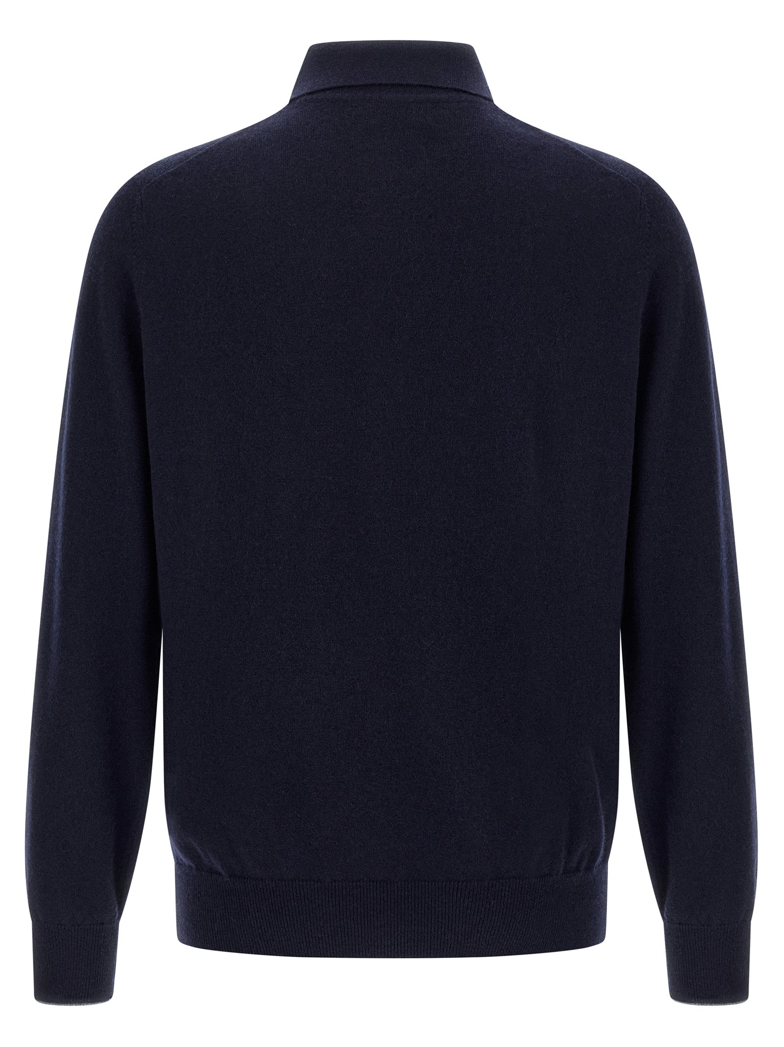 Blue Cashmere Polo Shirt