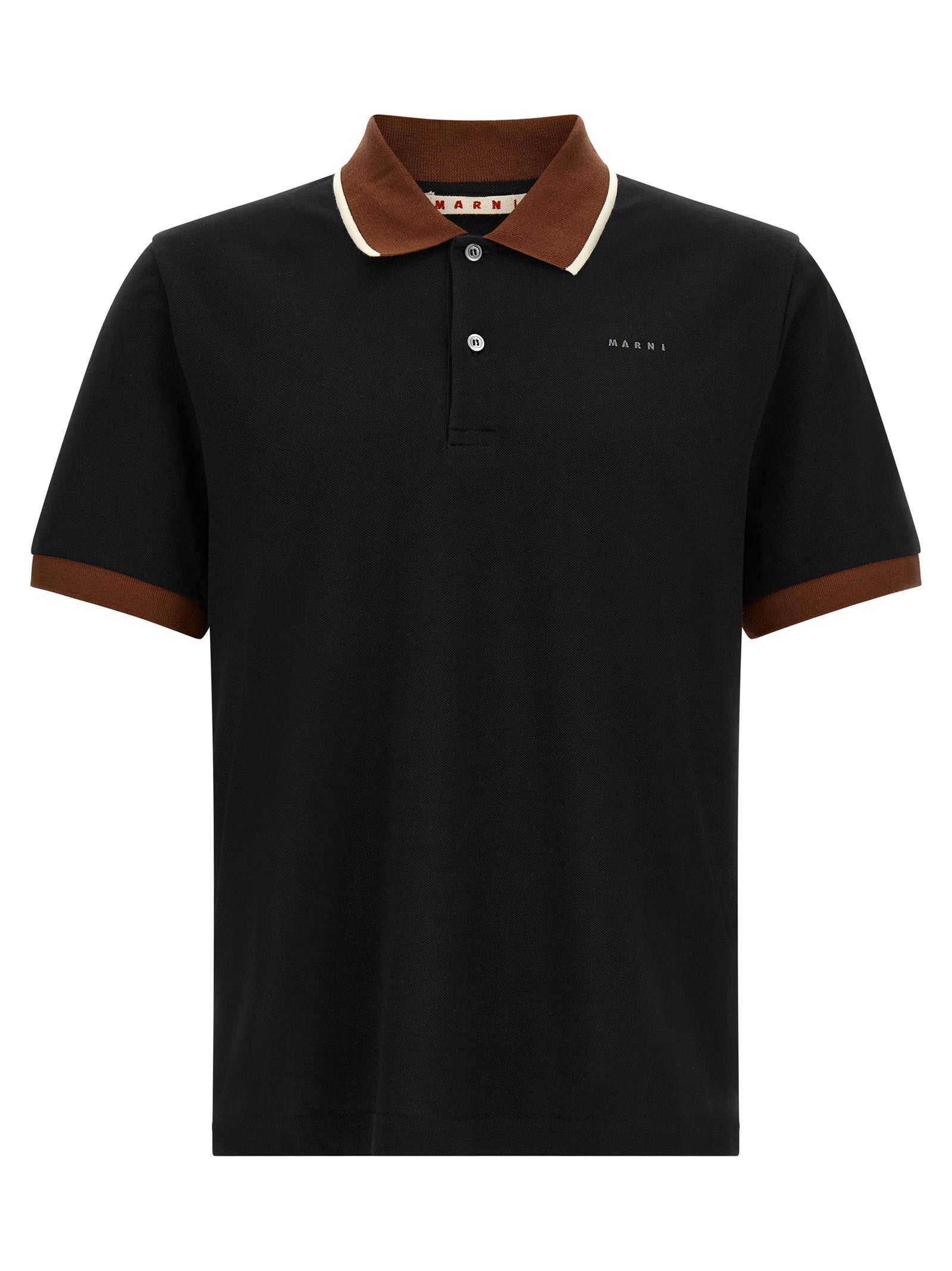 Black Cotton Polo Shirt
