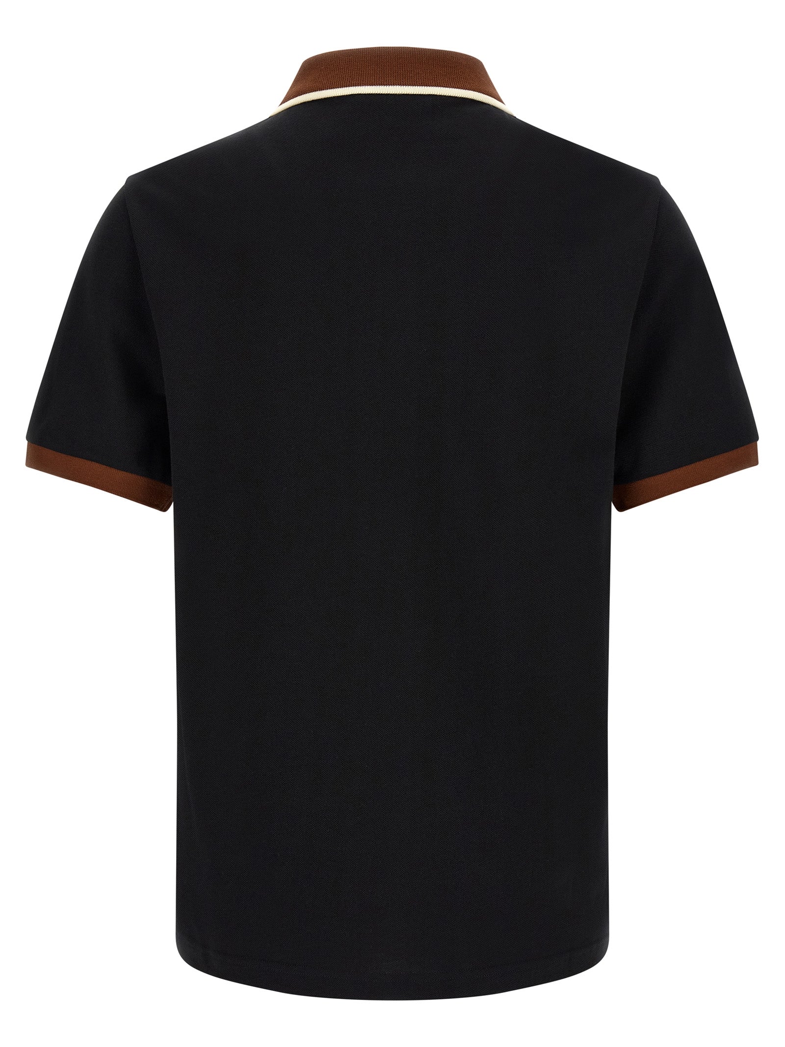 Black Cotton Polo Shirt