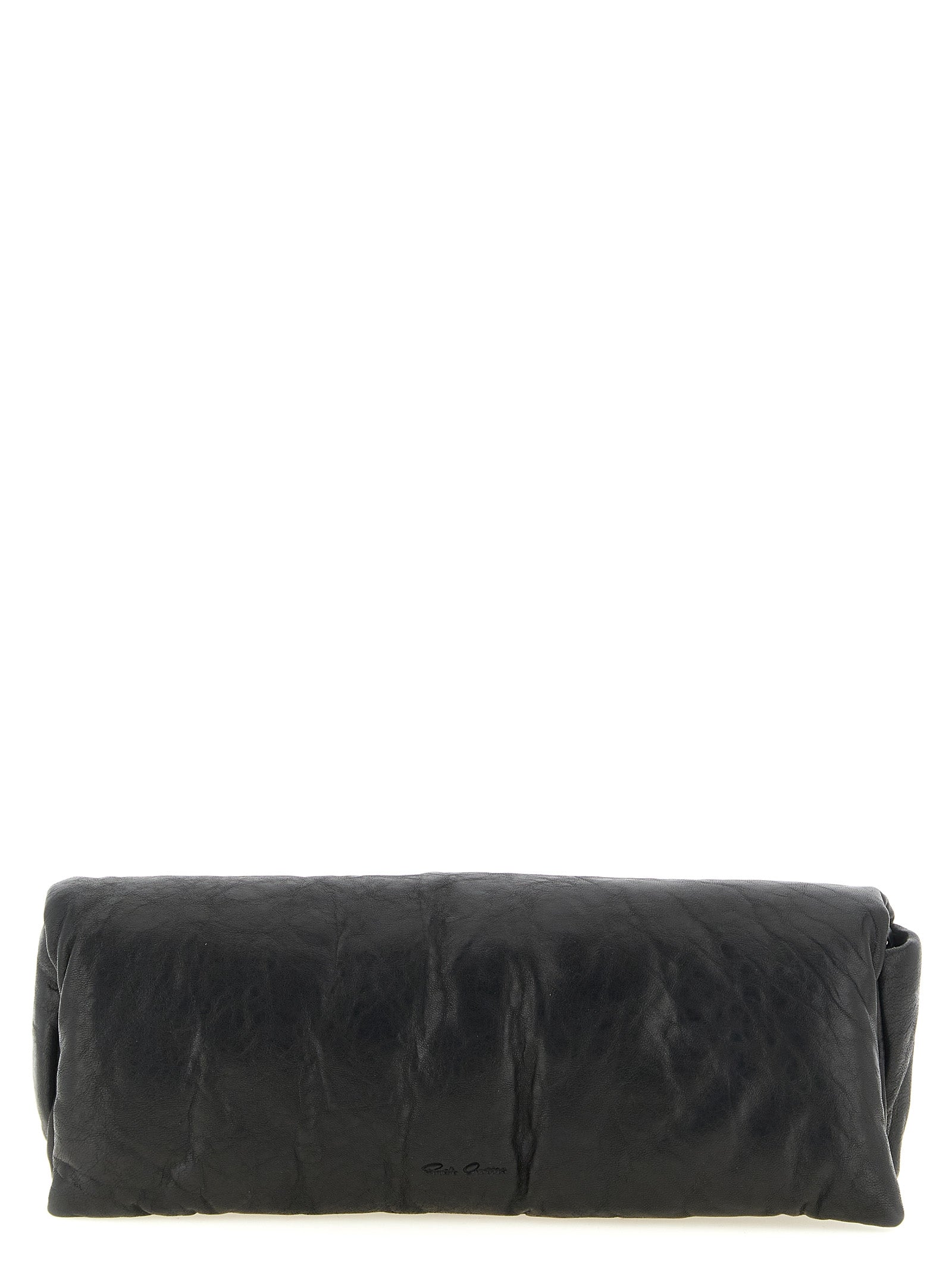Black Lamb Leather Clutch Bag