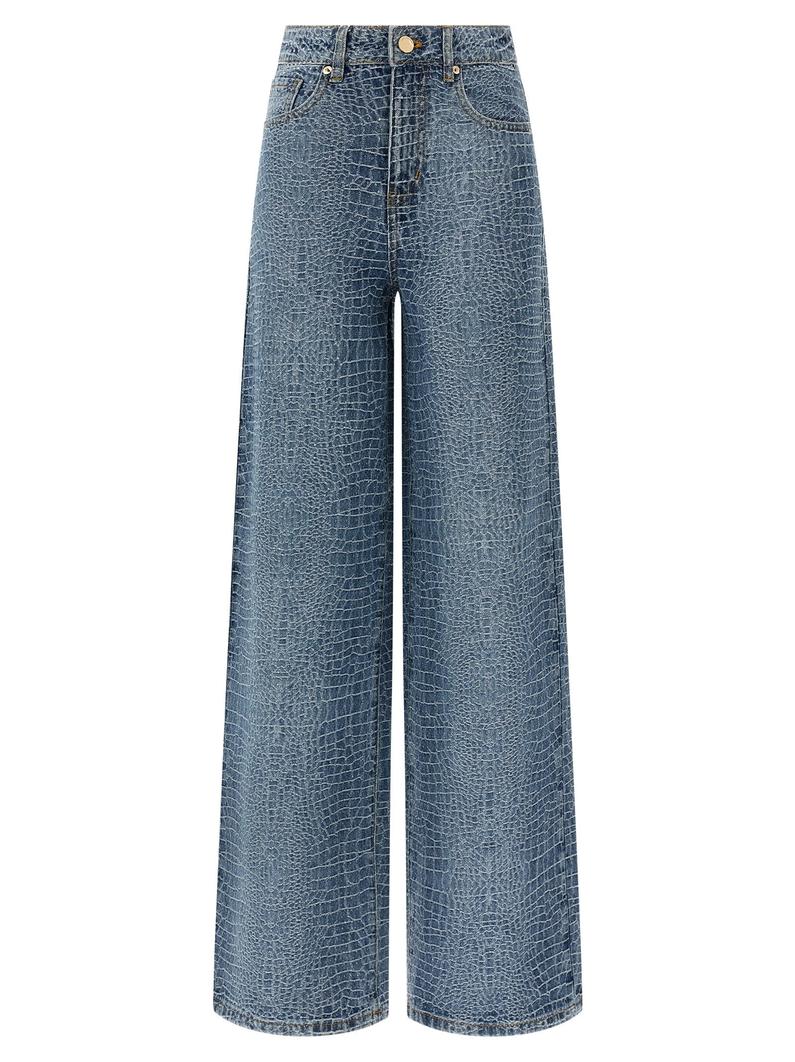Blue Cotton Jeans Denim