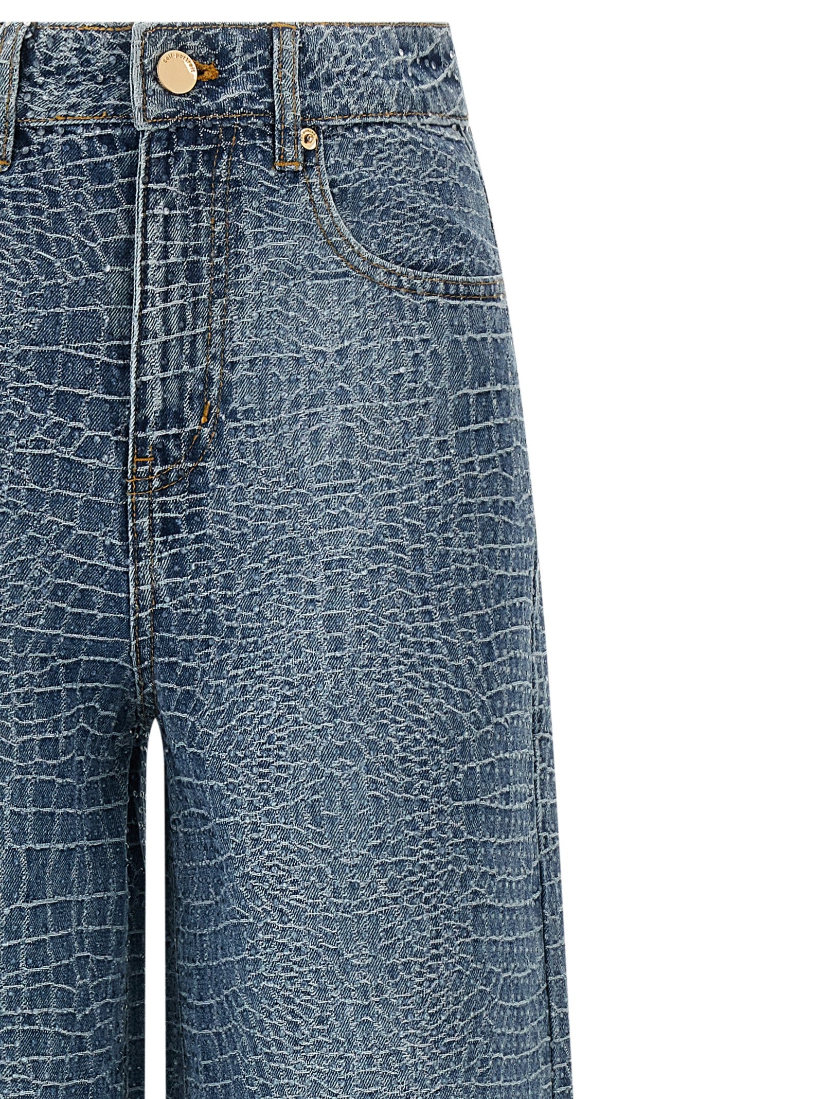 Blue Cotton Jeans Denim